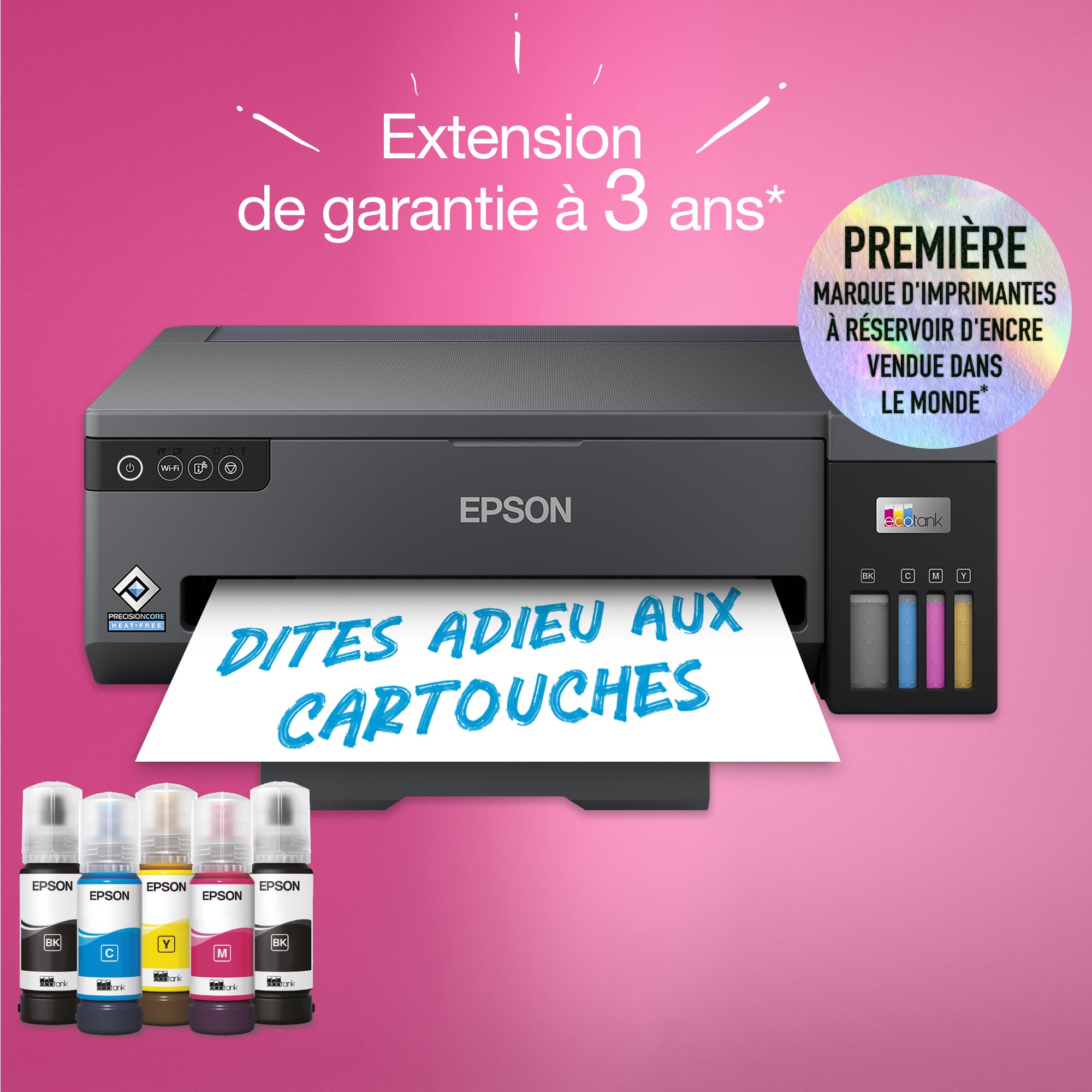 EPSON EcoTank ET-14100 Printer colour inkjet ITS A3 4800x1200dpi 15ppm mono 8ppm colour 100sheets USB Wi-Fi Black