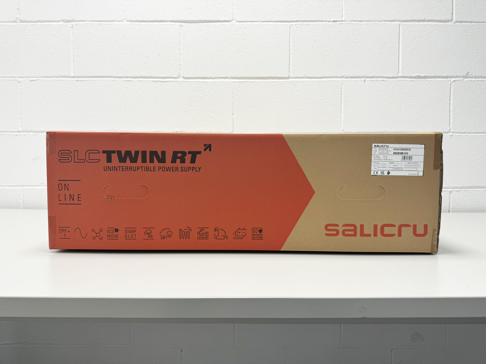 Salicru Onduleur SLC 3000 TWIN RT3, Rack/Tour Onduleur de 3000 VA IoT On-line à