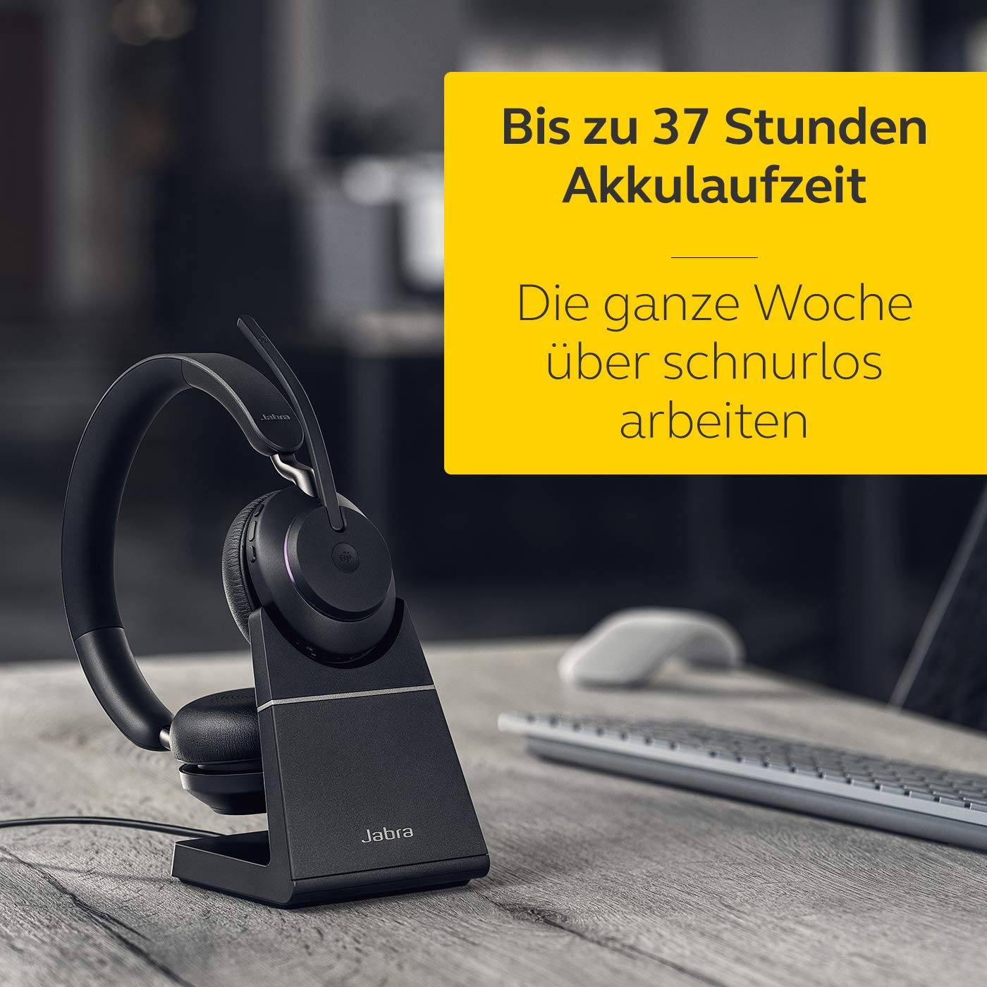 Jabra Evolve2 65 HS+Stand UC Stereo Blck