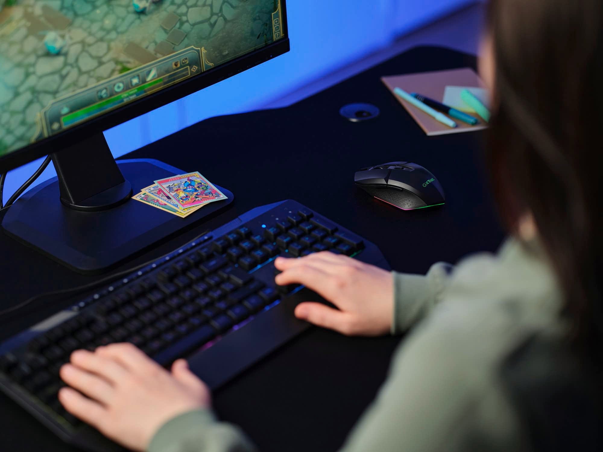 TRUST Souris gaming sans fil FELOX rétroéclairée - Noire