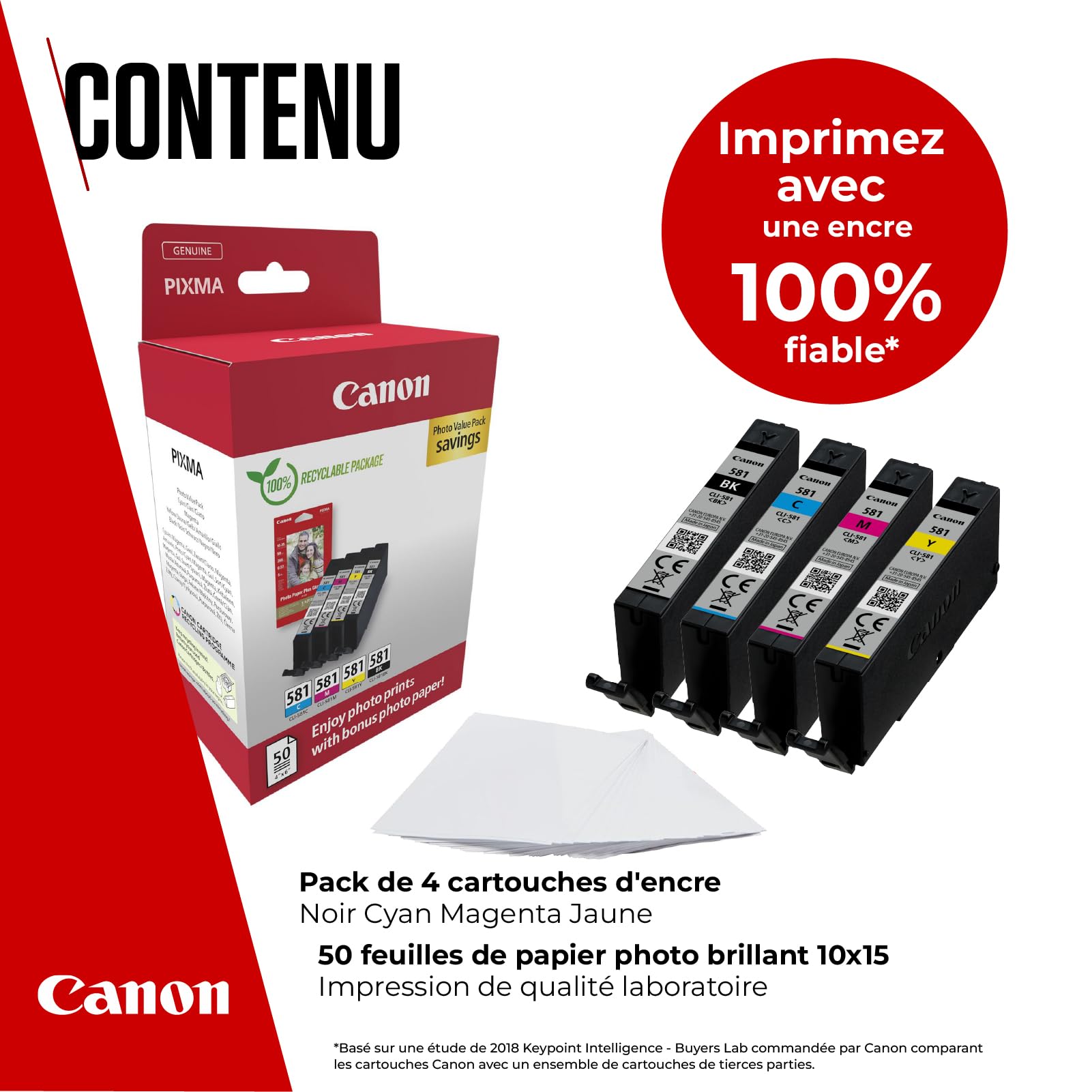 CANON CLI-581 Ink Cartridge BK/C/M/Y PHOTO