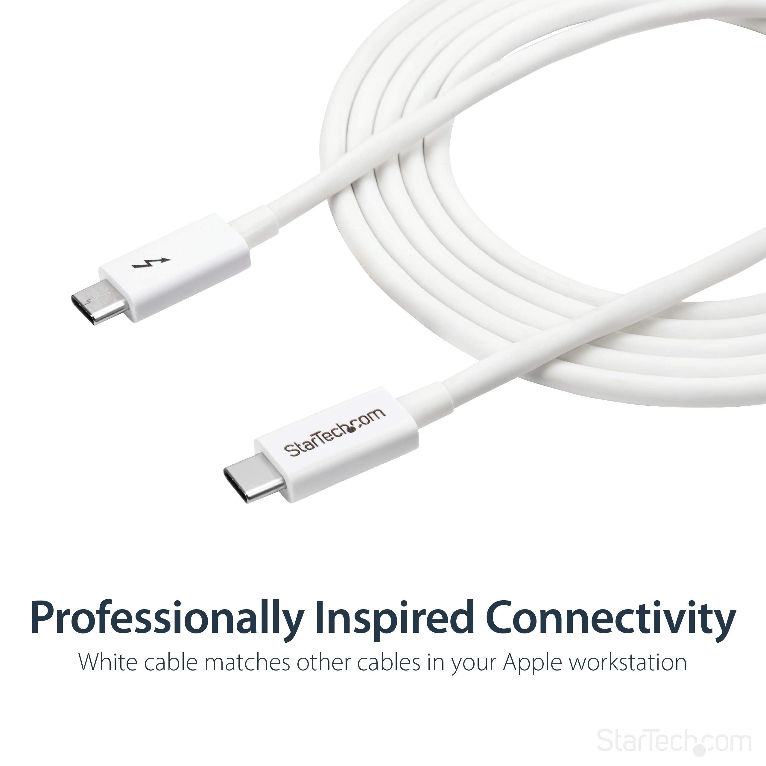 2m Thunderbolt 3 Cable 20Gbps - White