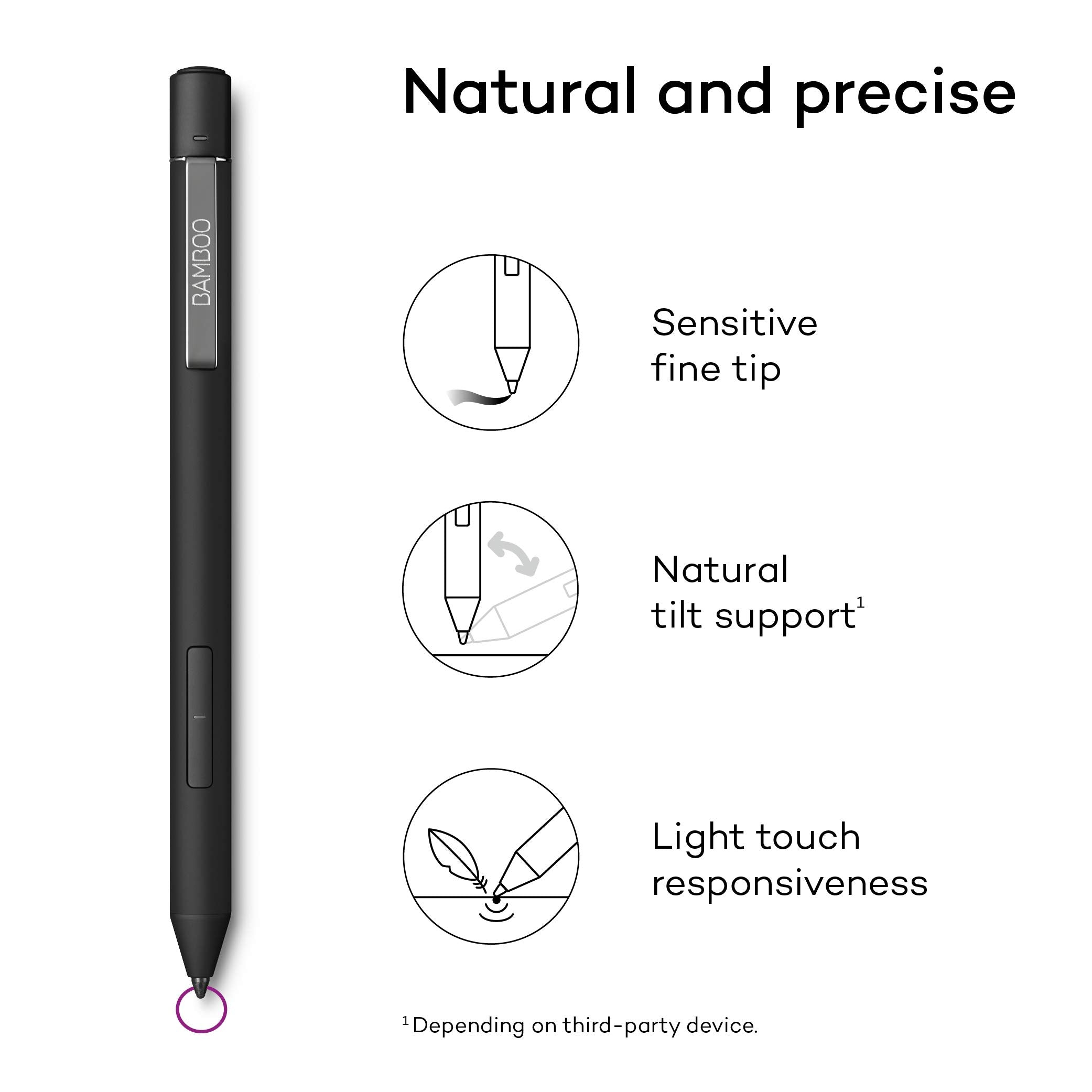 WACOM Stylet intelligent pour notes manuscrite Bamboo Ink Plus sur Windows Ink