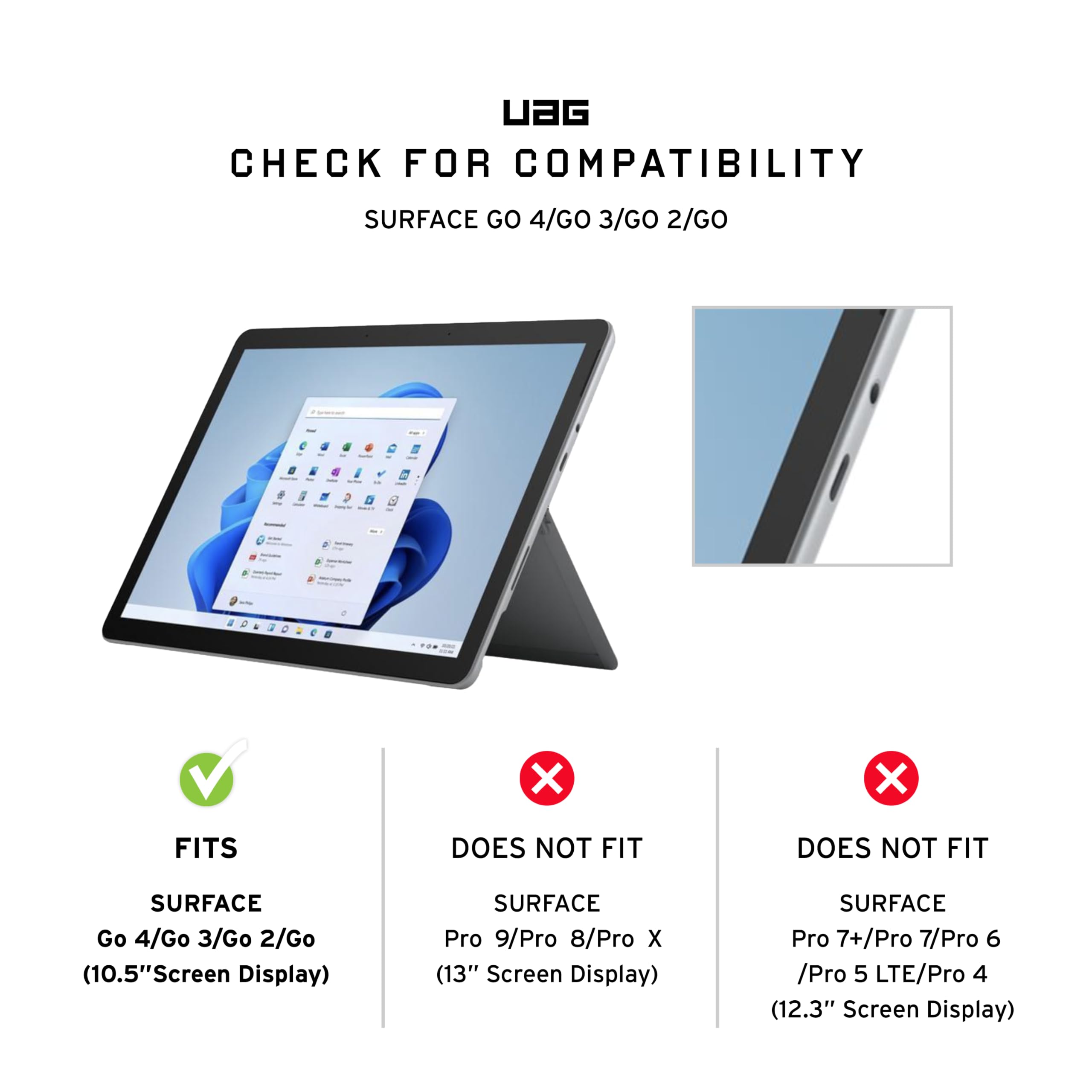 Surface Go 4/3 Plasma case with H+S str