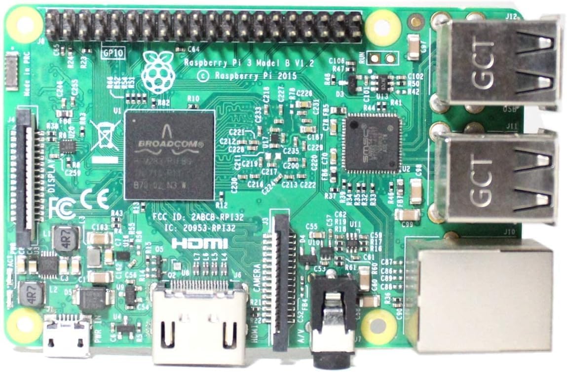 Raspberry Pi 3 Model B avec Broadcom 2837 ARMv8 64bit