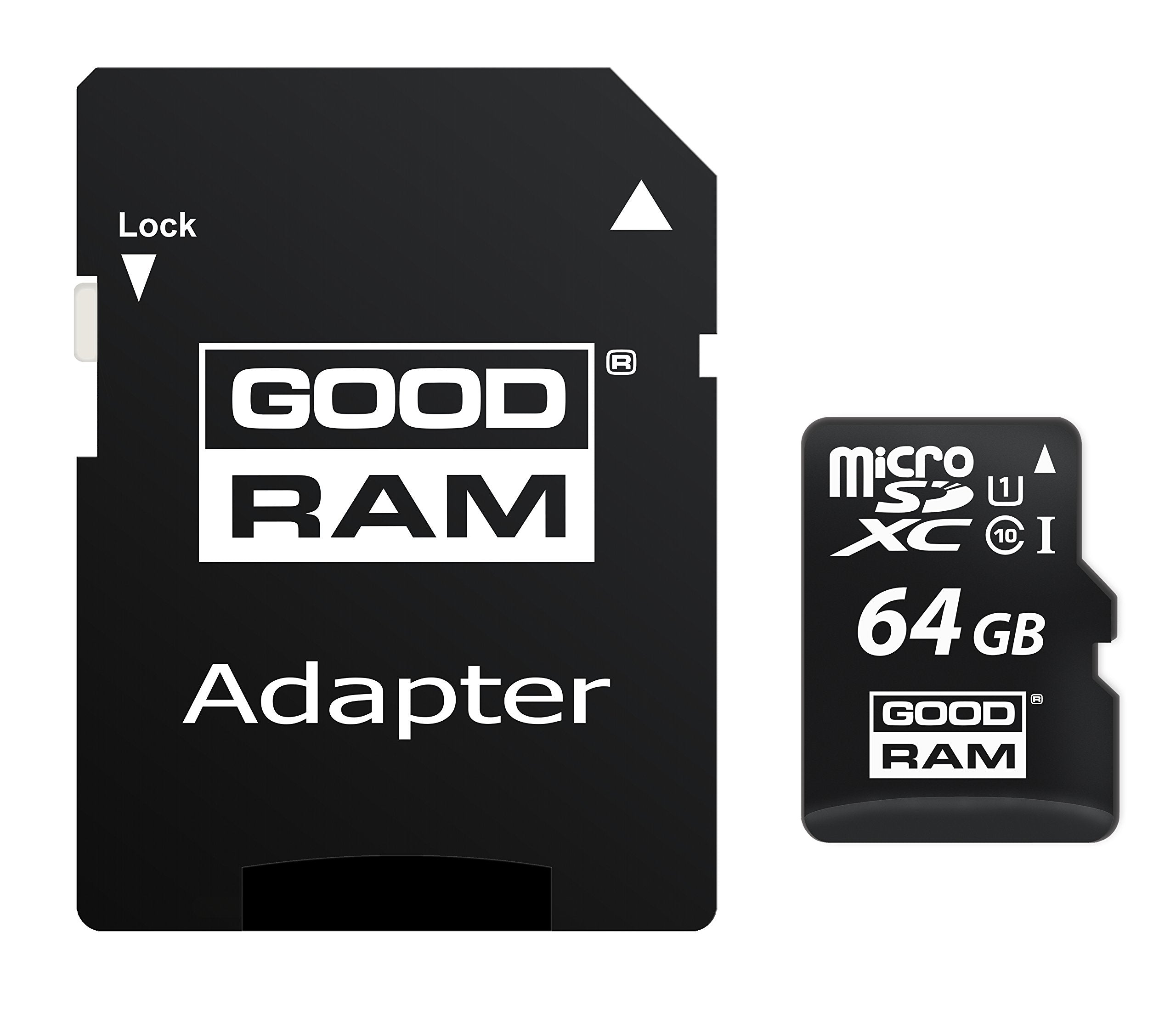 Carte Mémoire GoodRAM 64 Go (Avec Adaptateur carte SD)