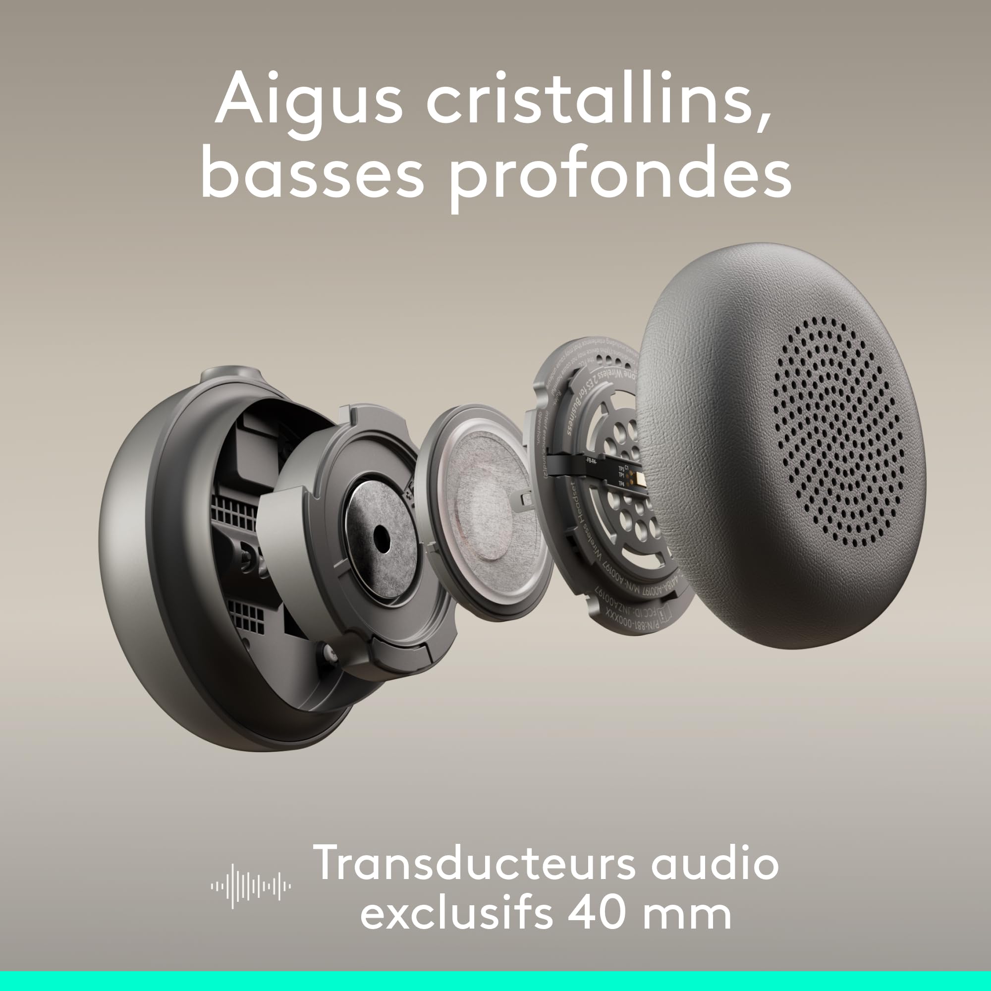 LOGITECH Zone Wireless 2 ES for B - Graphite