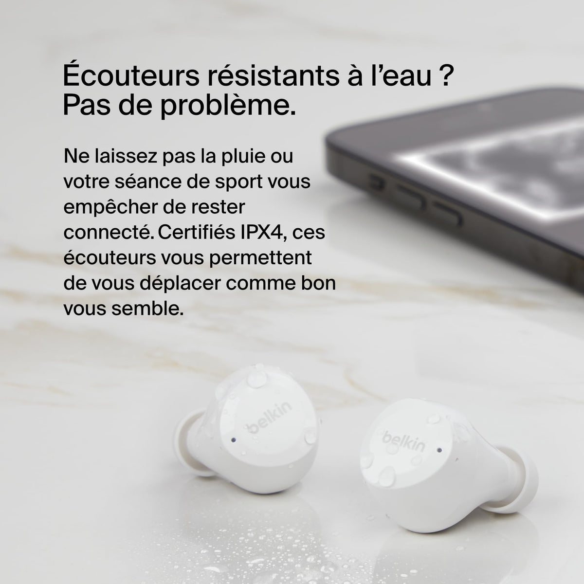 BELKIN SOUNDFORM BoltTrue Wireless Earbuds White