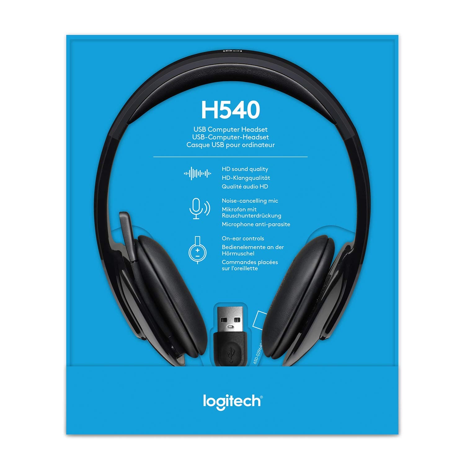 LOGITECH USB Headset H540 Headset on-ear wired