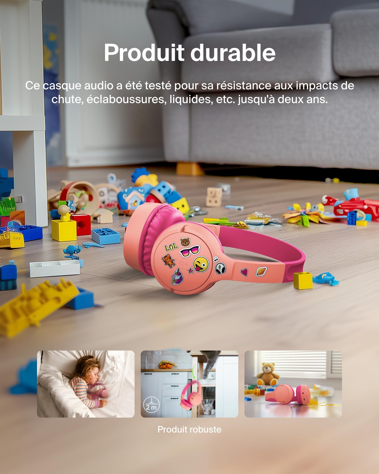 BELKIN Soundform Mini Kids Headphones Pink