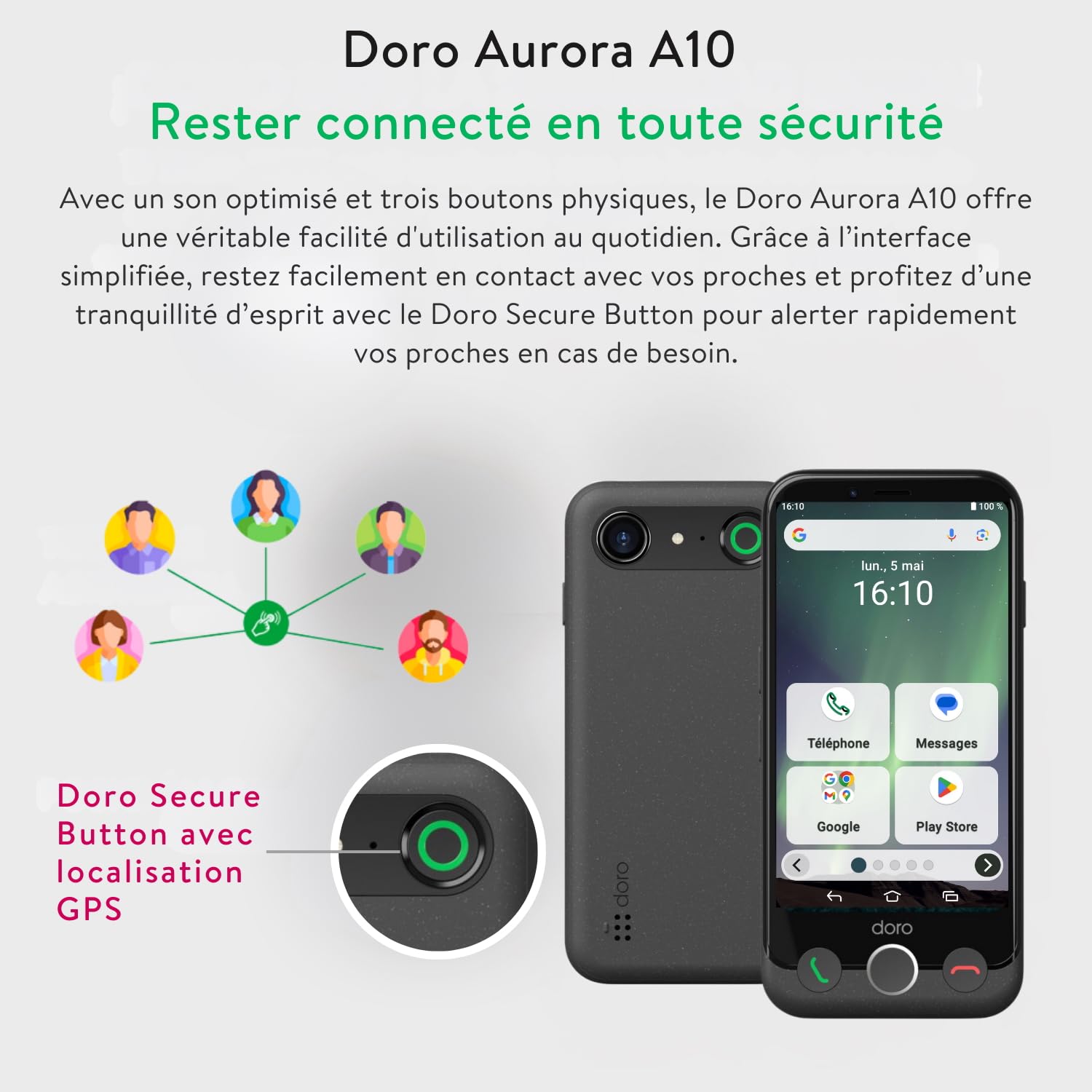 Doro Aurora A10 GRAPHITE