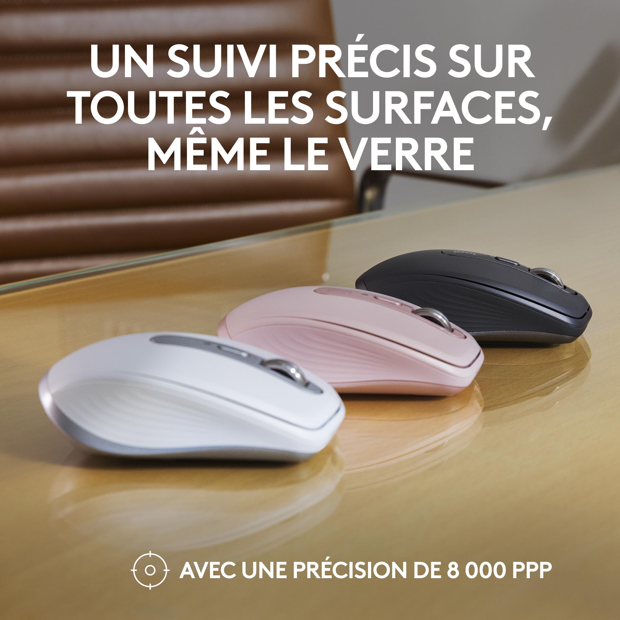 LOGITECH MX Anywhere 3S Mouse optical 6 buttons wireless Bluetooth graphite