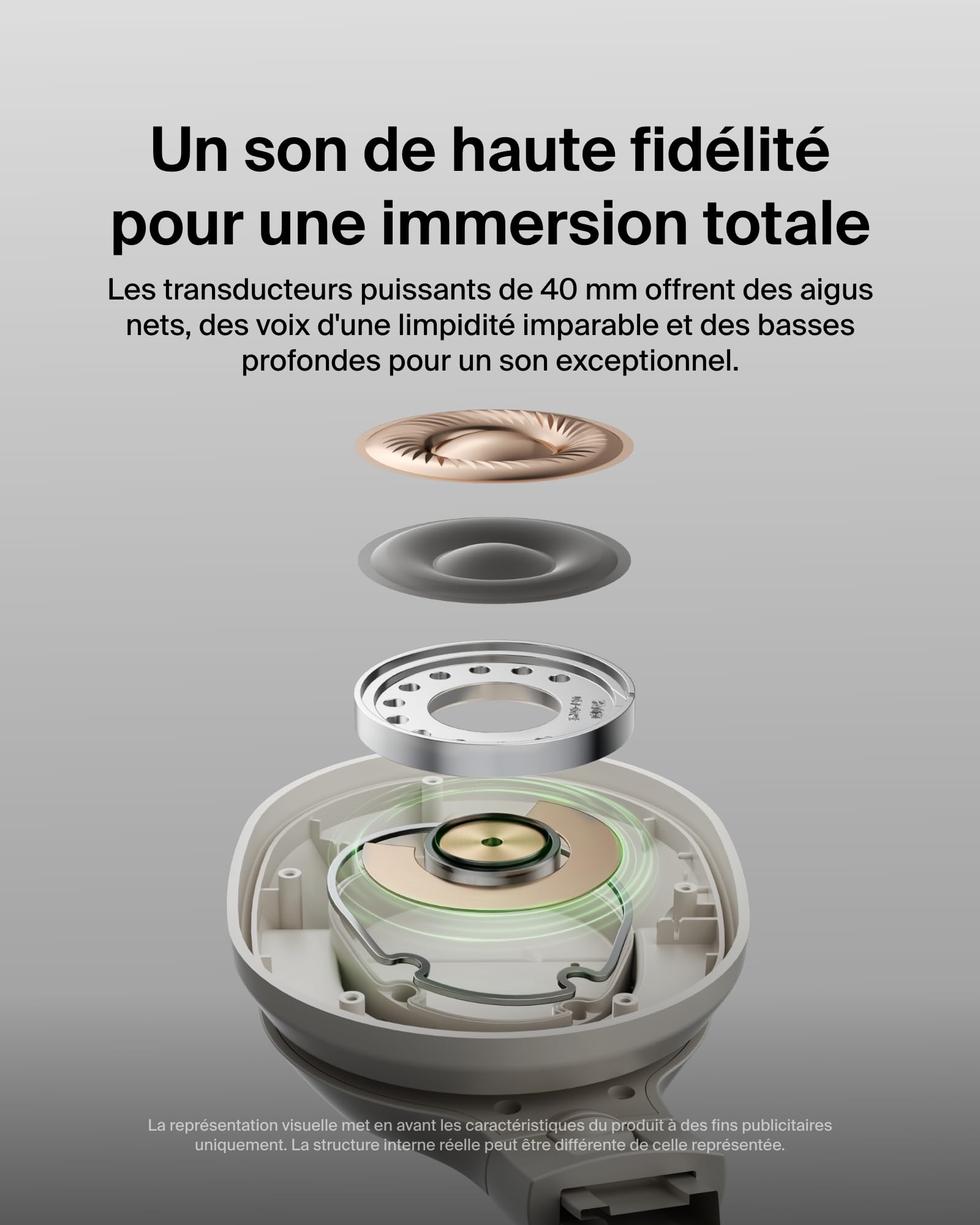 BELKIN SOUNDFORM SURROUND WIRELESS HEADPHONES SAND