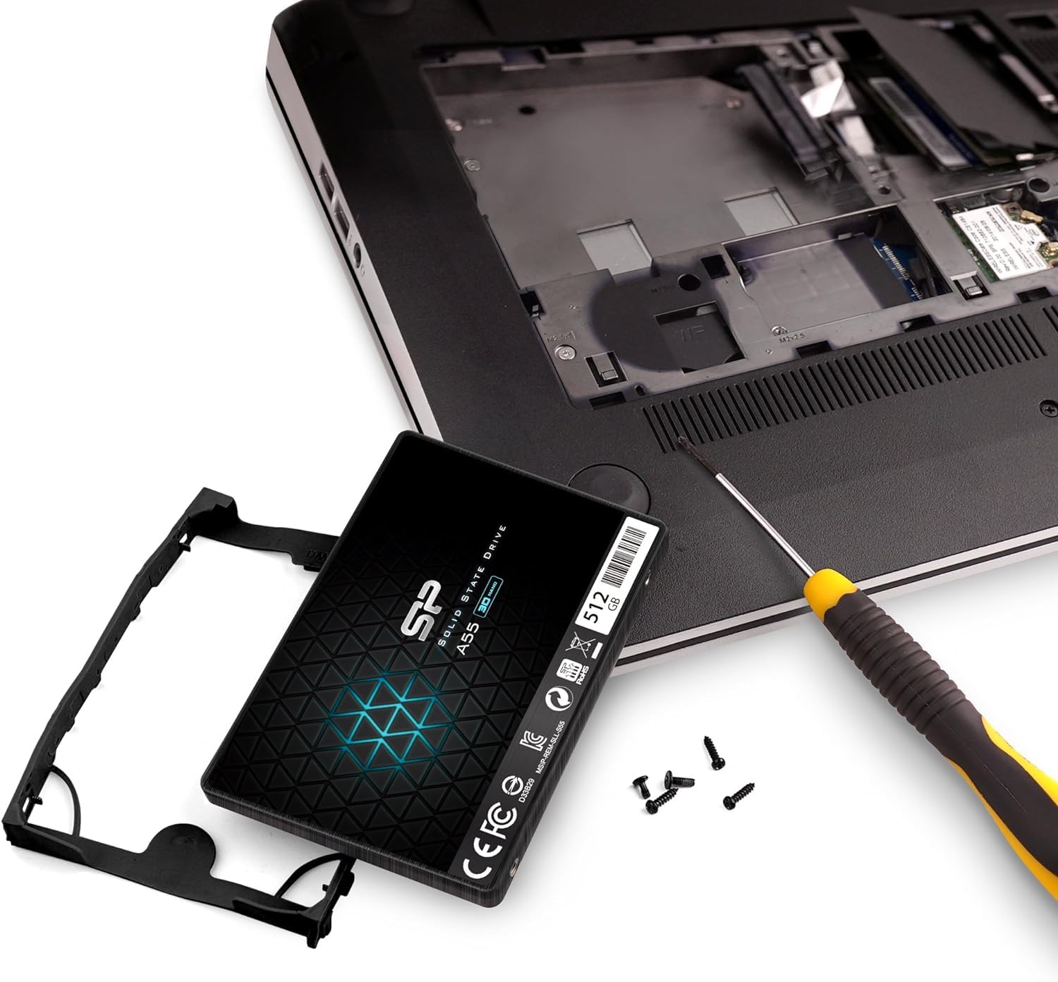 SILICON POWER SSD Ace A55 512Go 2.5p SATA III 6Go/s 560/530 Mo/s