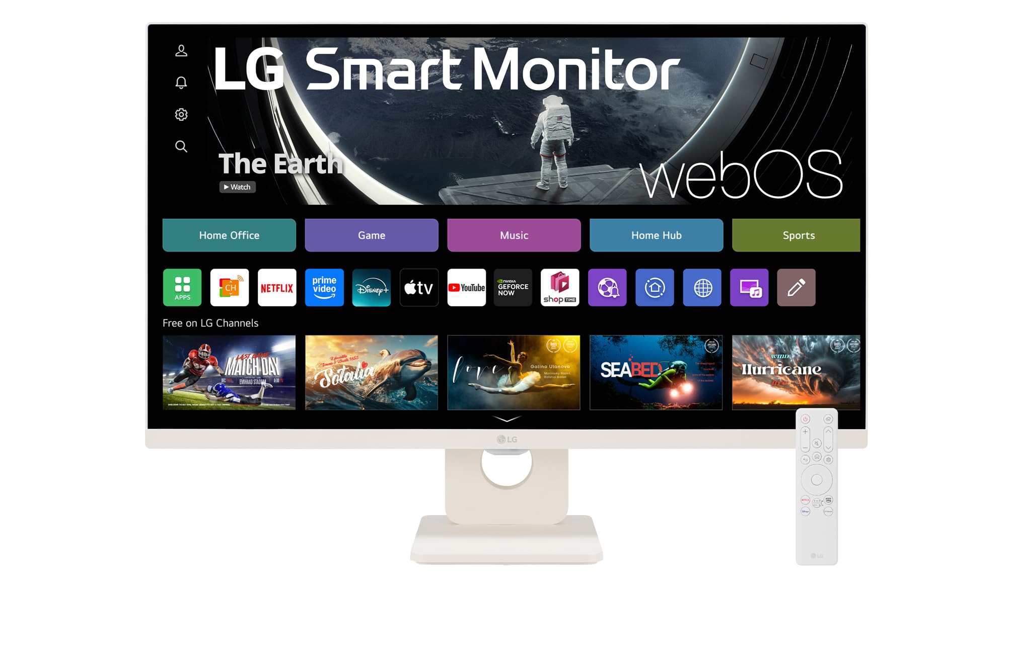 LG 27U511SA-W.AEU 27p Full HD IPS Smart Wireless Monitor with webOS