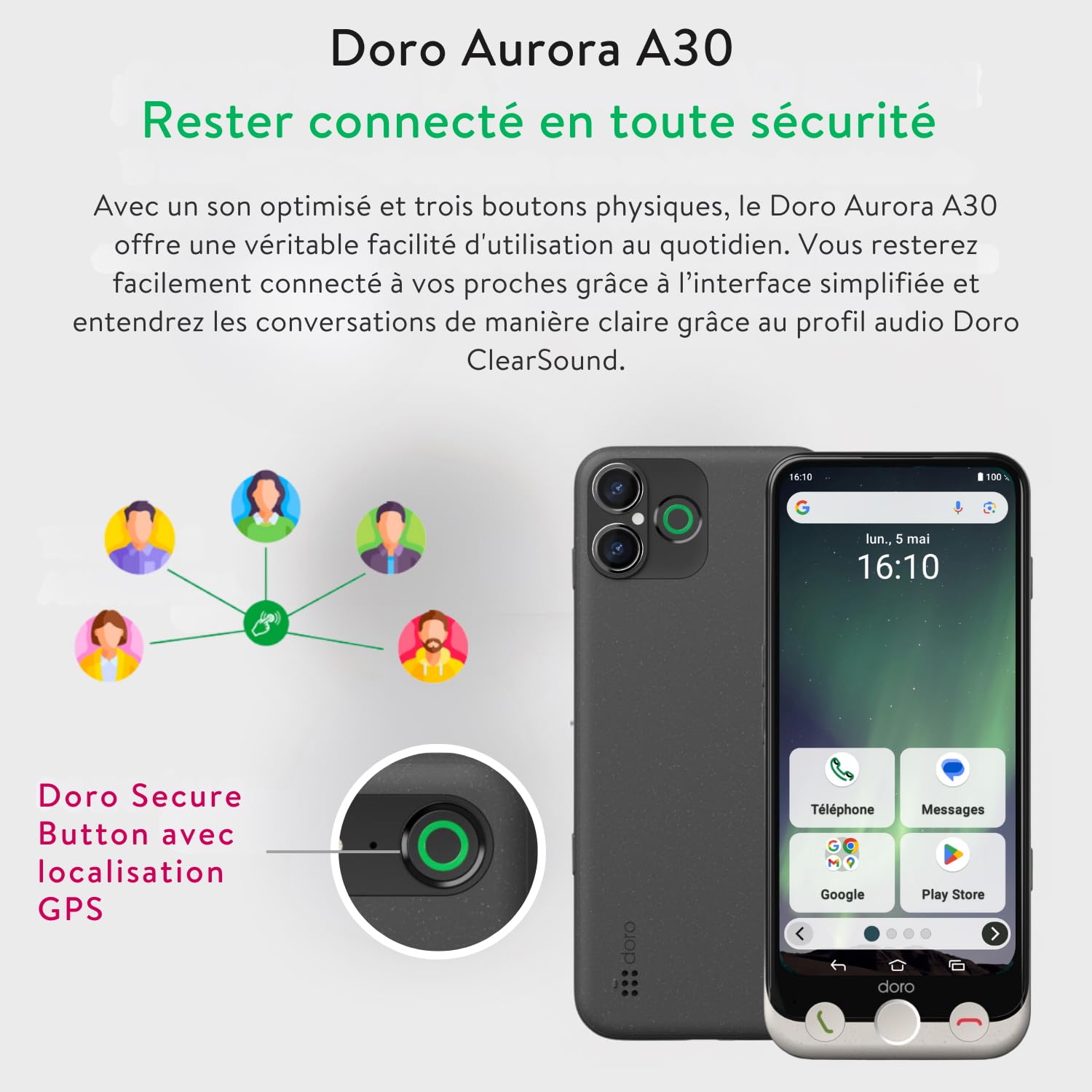 Doro Aurora A30 GRAPHITE