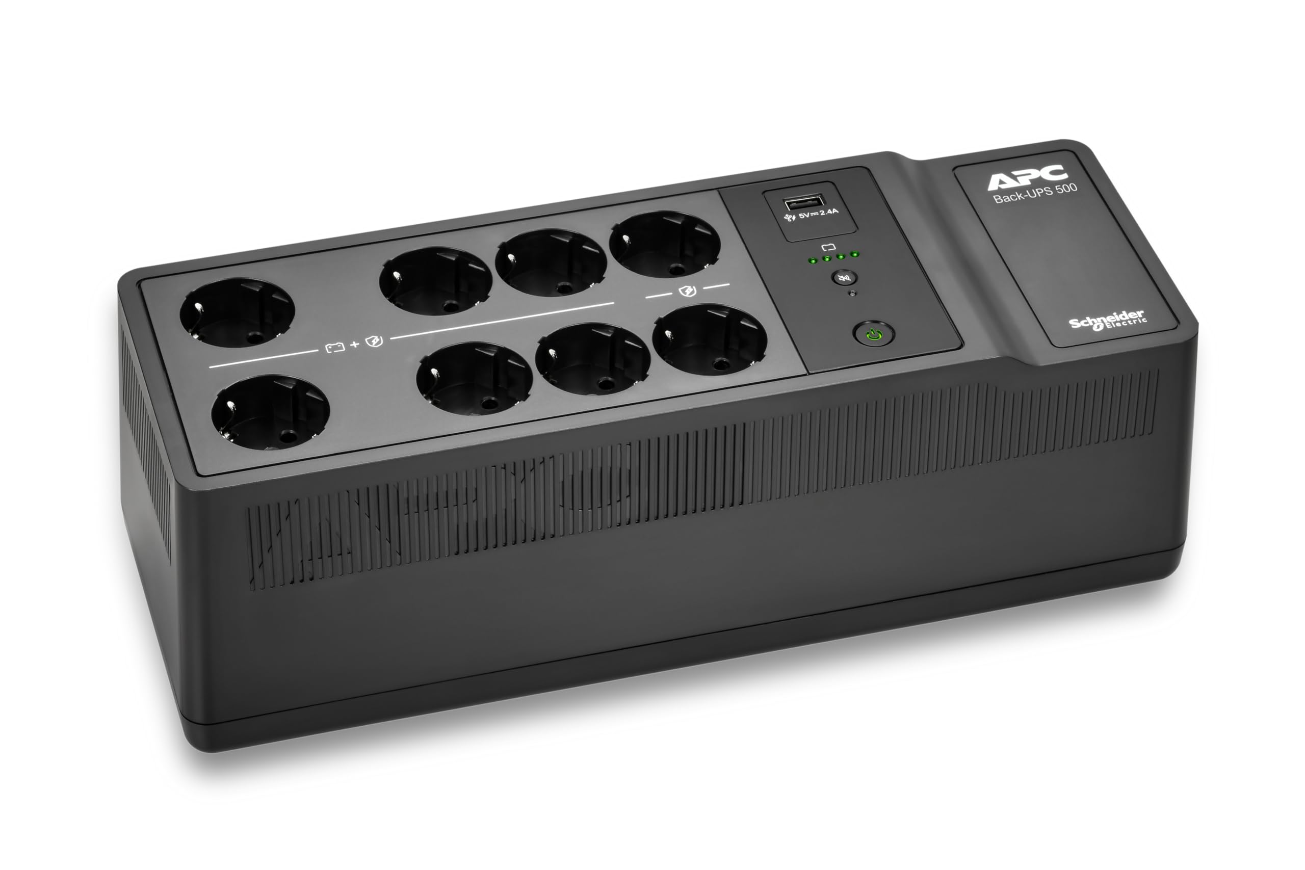 APC Back-UPS UPS wall mountable / surface mountable AC 230V 300Watt 500VA output connectors 8