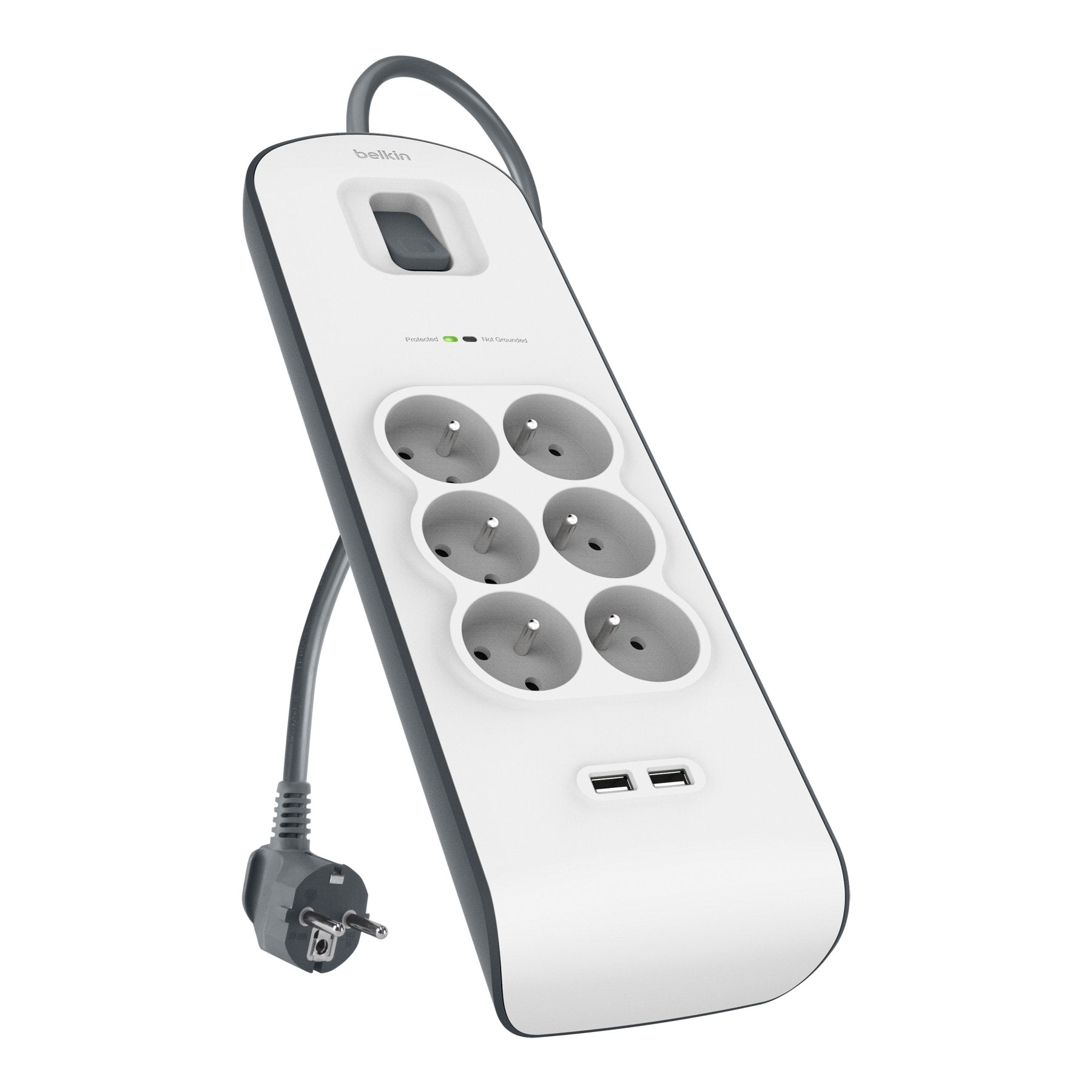 BELKIN Multiprise/Parafoudre 6 Prises 2 Ports USB