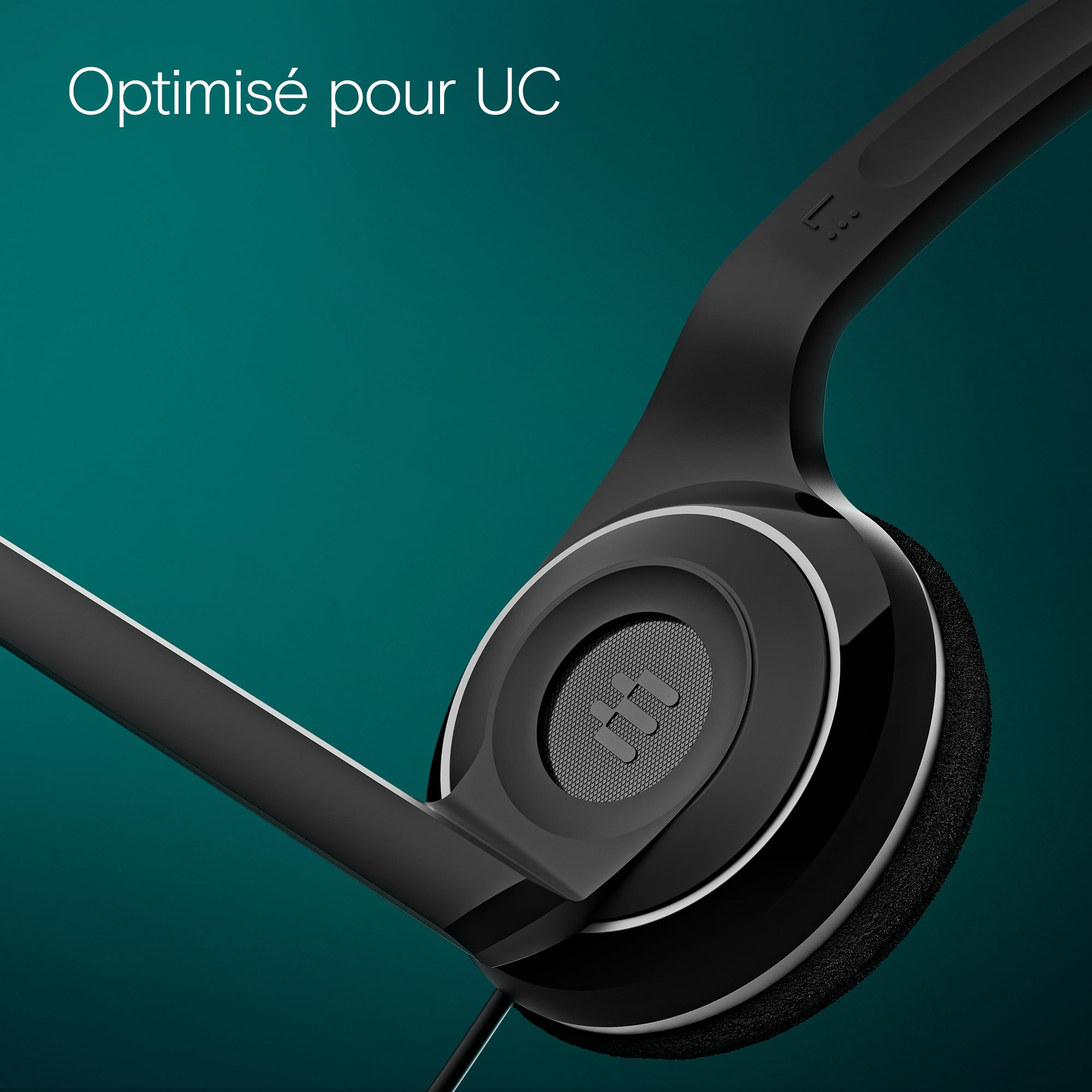 EPOS Micro-casque monaural PC USB Microphone à réduction de bruit