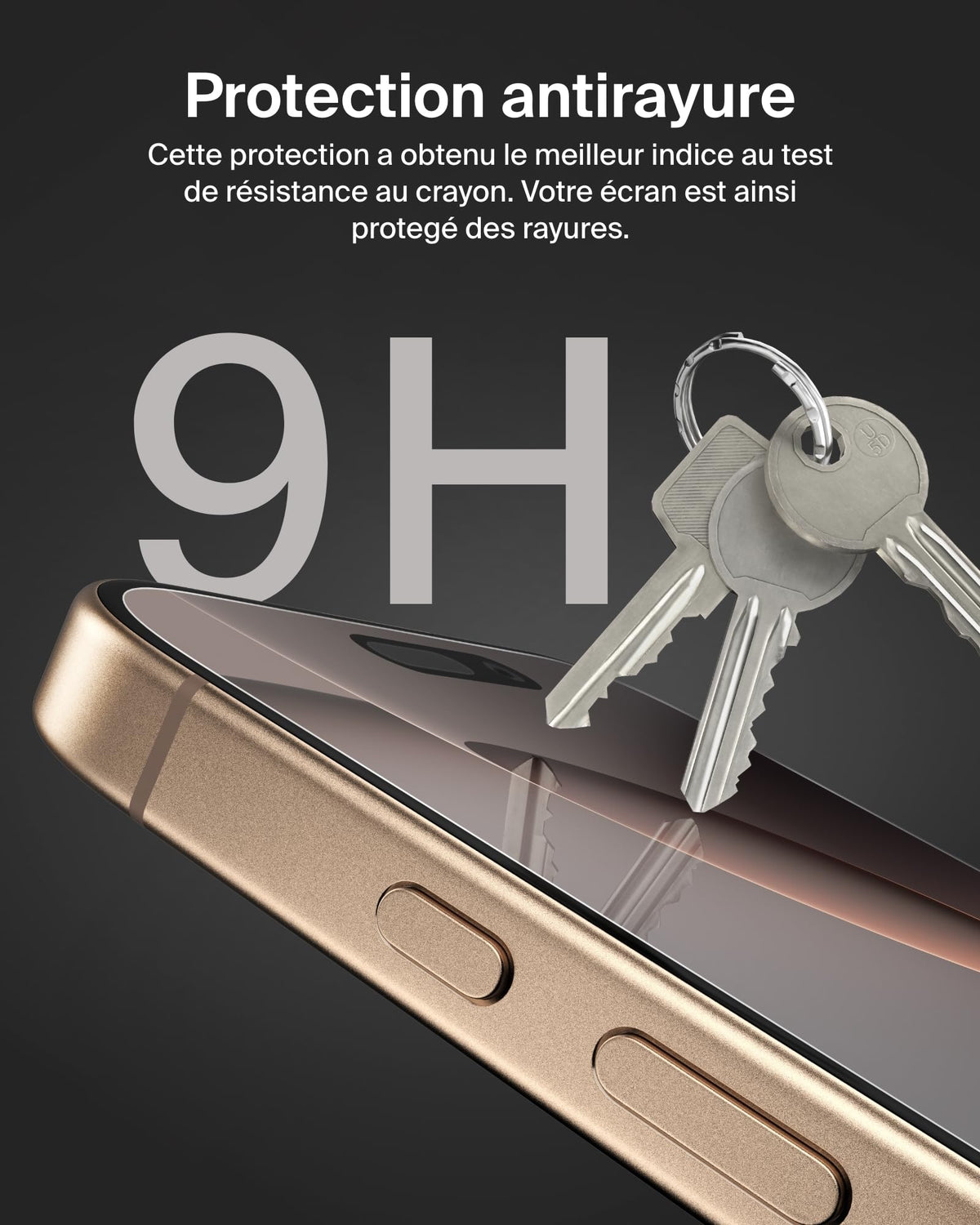 BELKIN ScreenForce Pro Tempered Glass AM Screen Protector - iPhone 16 Pro