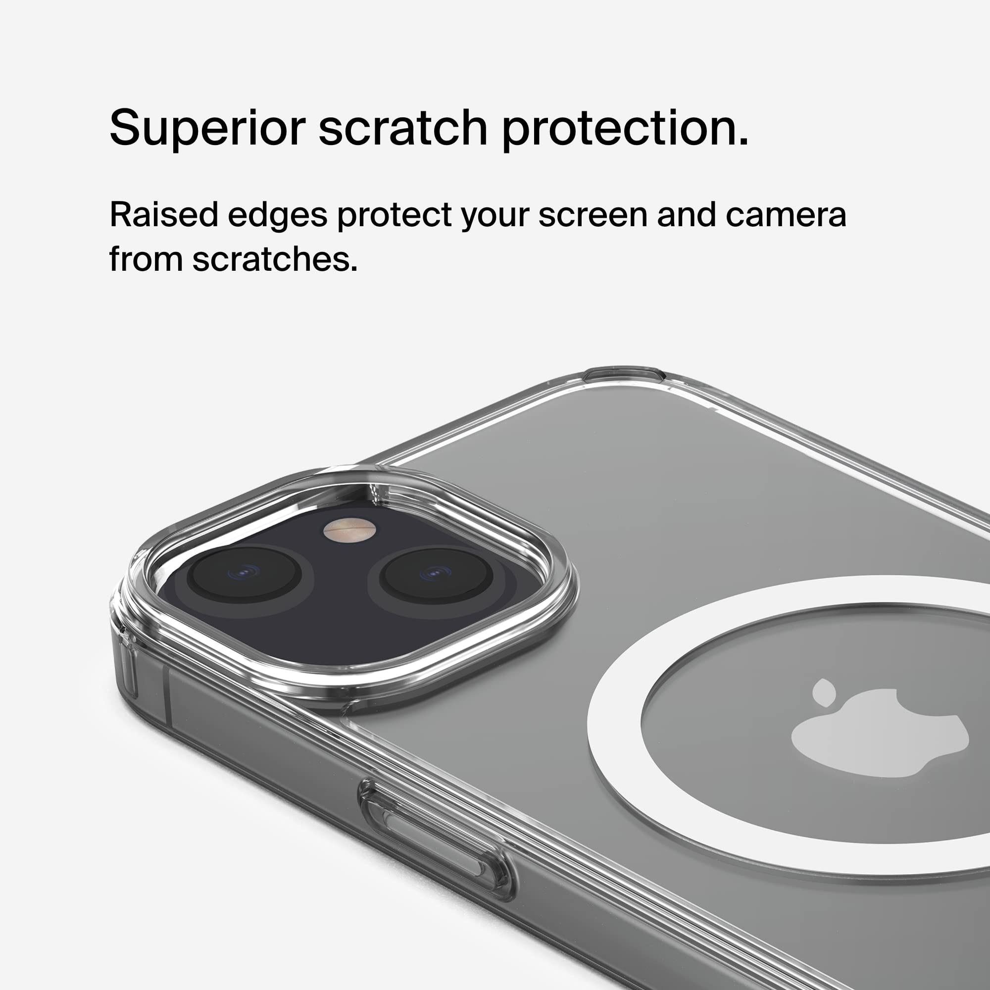 BELKIN SheerForce Magnetic Anti-Microbial Protective Case for iPhone 14 - clear