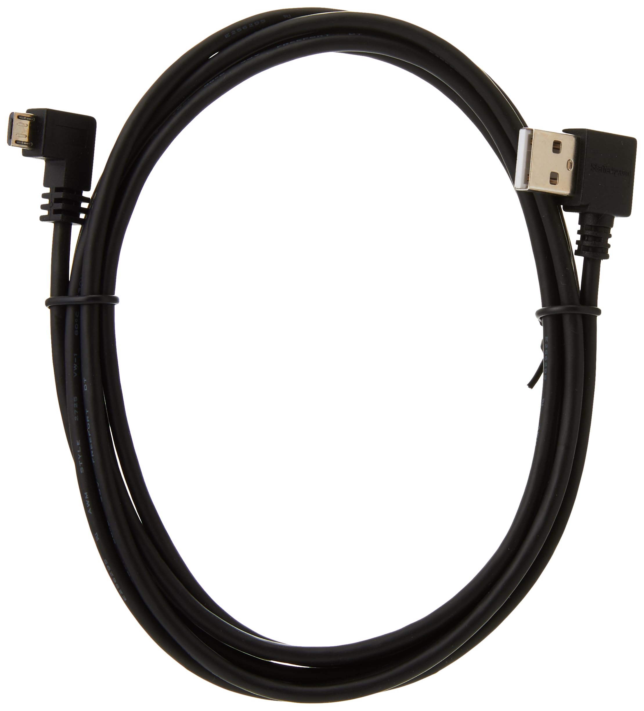 2m 6 ft Right Angle Micro-USB Cable