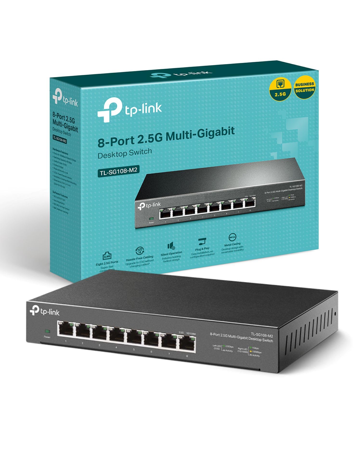 Omada 8-Port 2.5G Multi-Gigabit Desktop