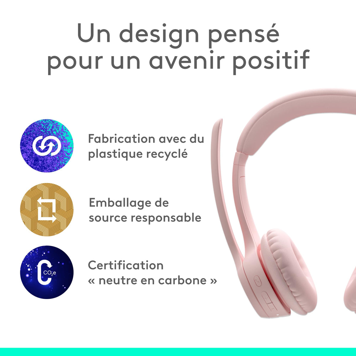 LOGITECH Zone 300 - ROSE - EMEA28-935