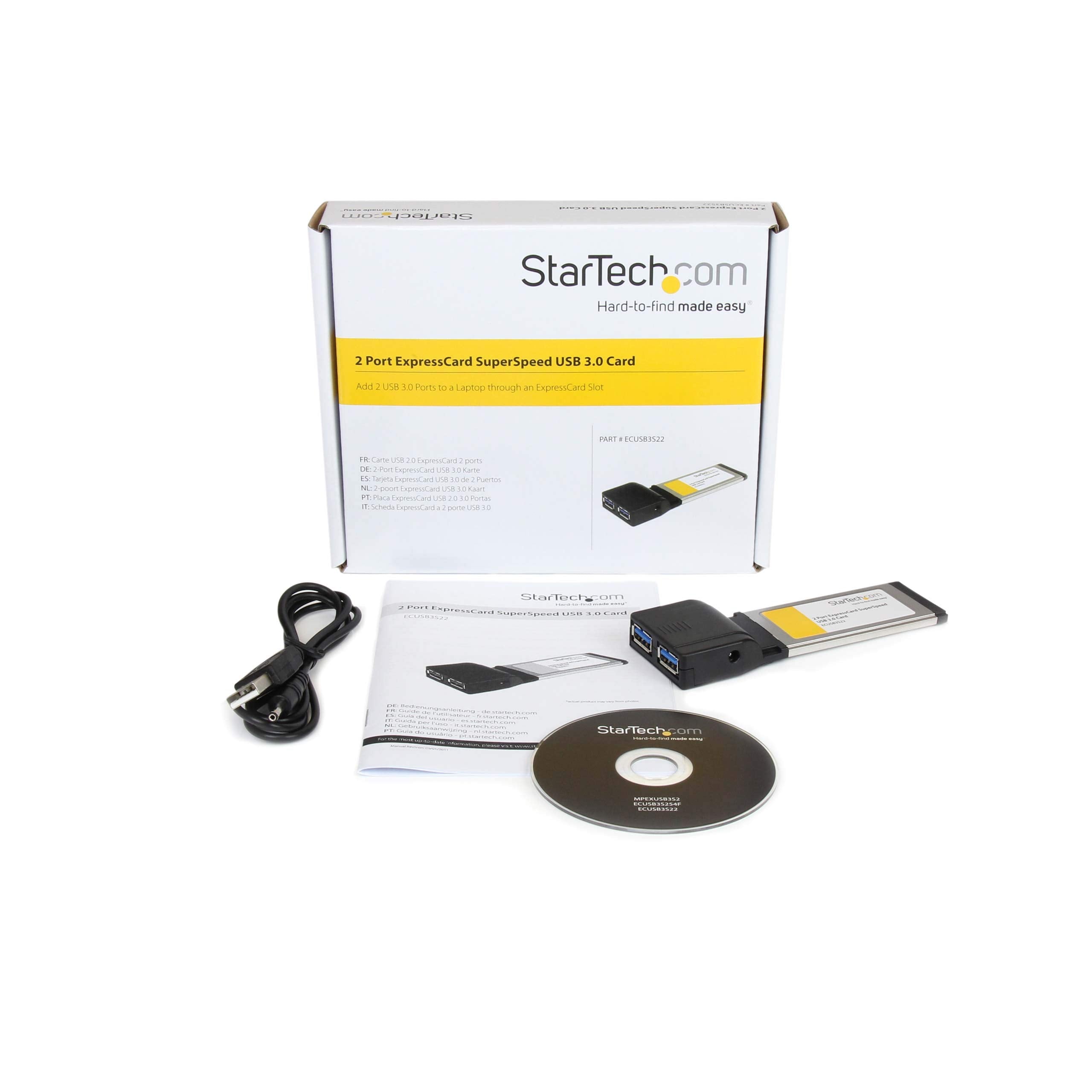 2 Port ExpressCard USB 3.0 Card Adapter