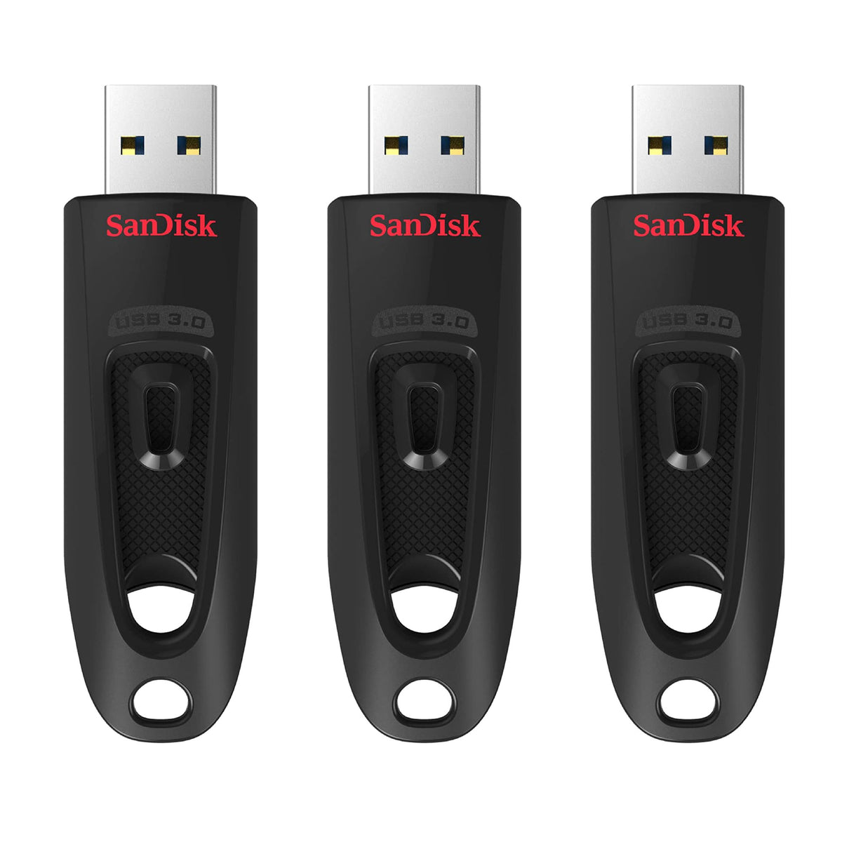 Ultra 64GB USB 3.0 3 Pack Black