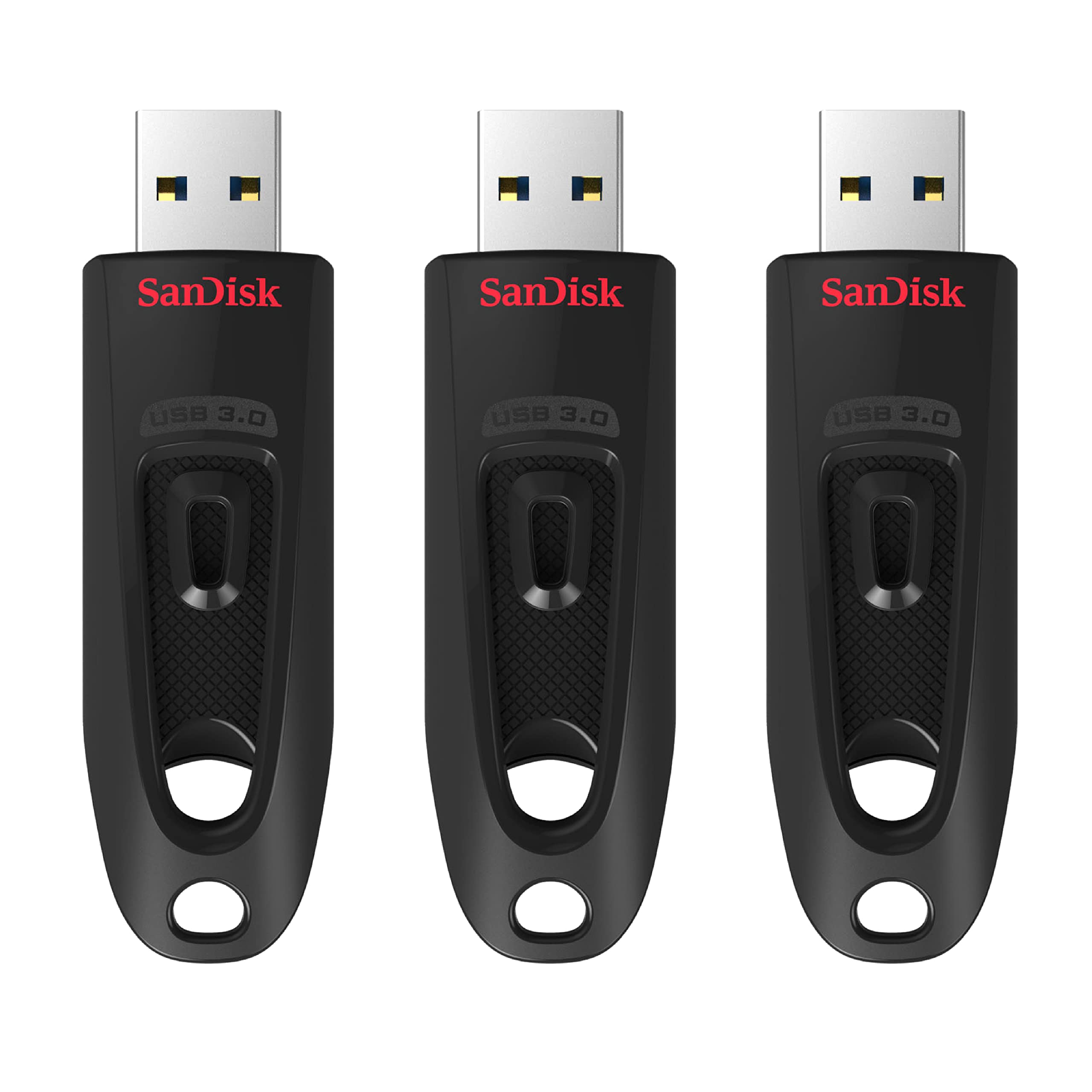 Ultra 64GB USB 3.0 3 Pack Black