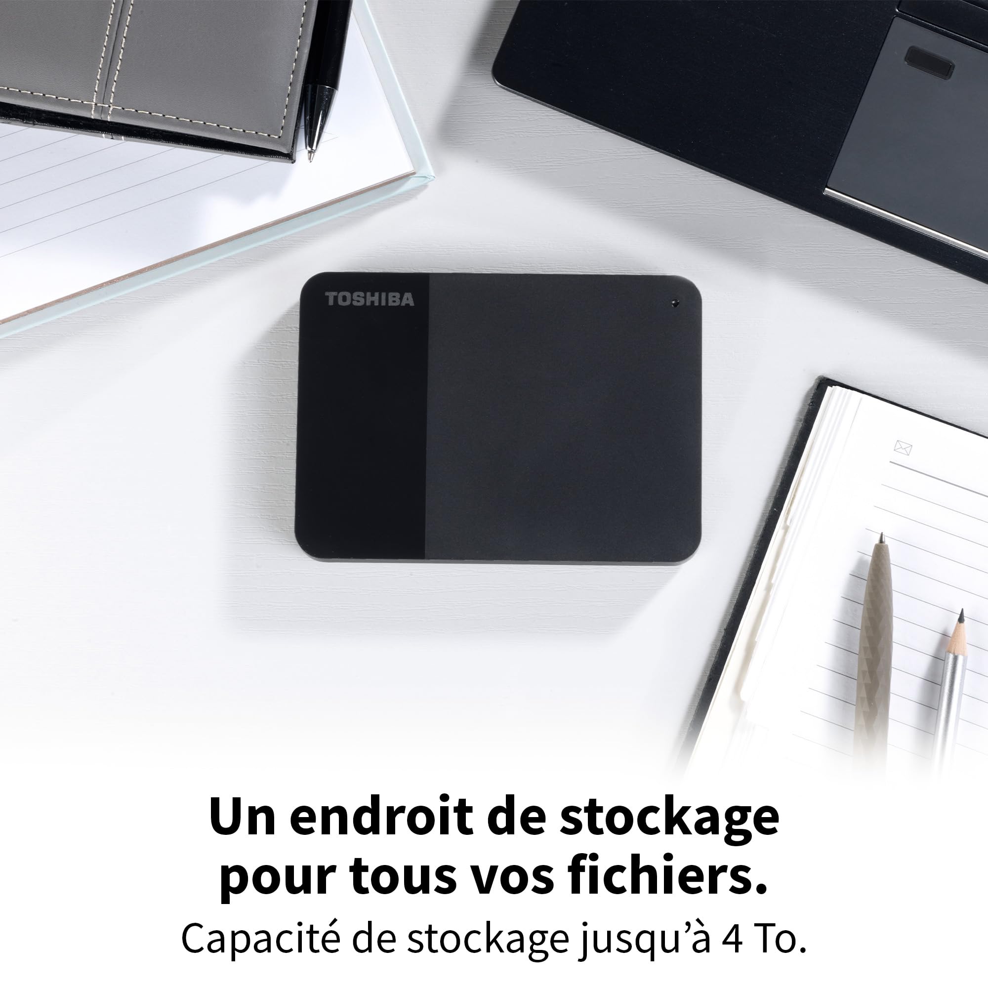 "Toshiba Canvio Ready disque dur externe 4 To 2.5"" Micro-USB B 2.0/3.2 Gen 1 (3.1 Gen 1) Noir"