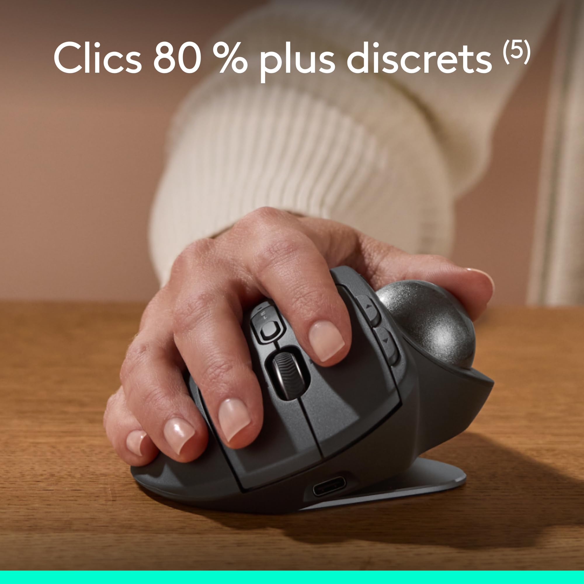 LOGITECH MX Ergo S Advanced Wireless Trackball - Graphite