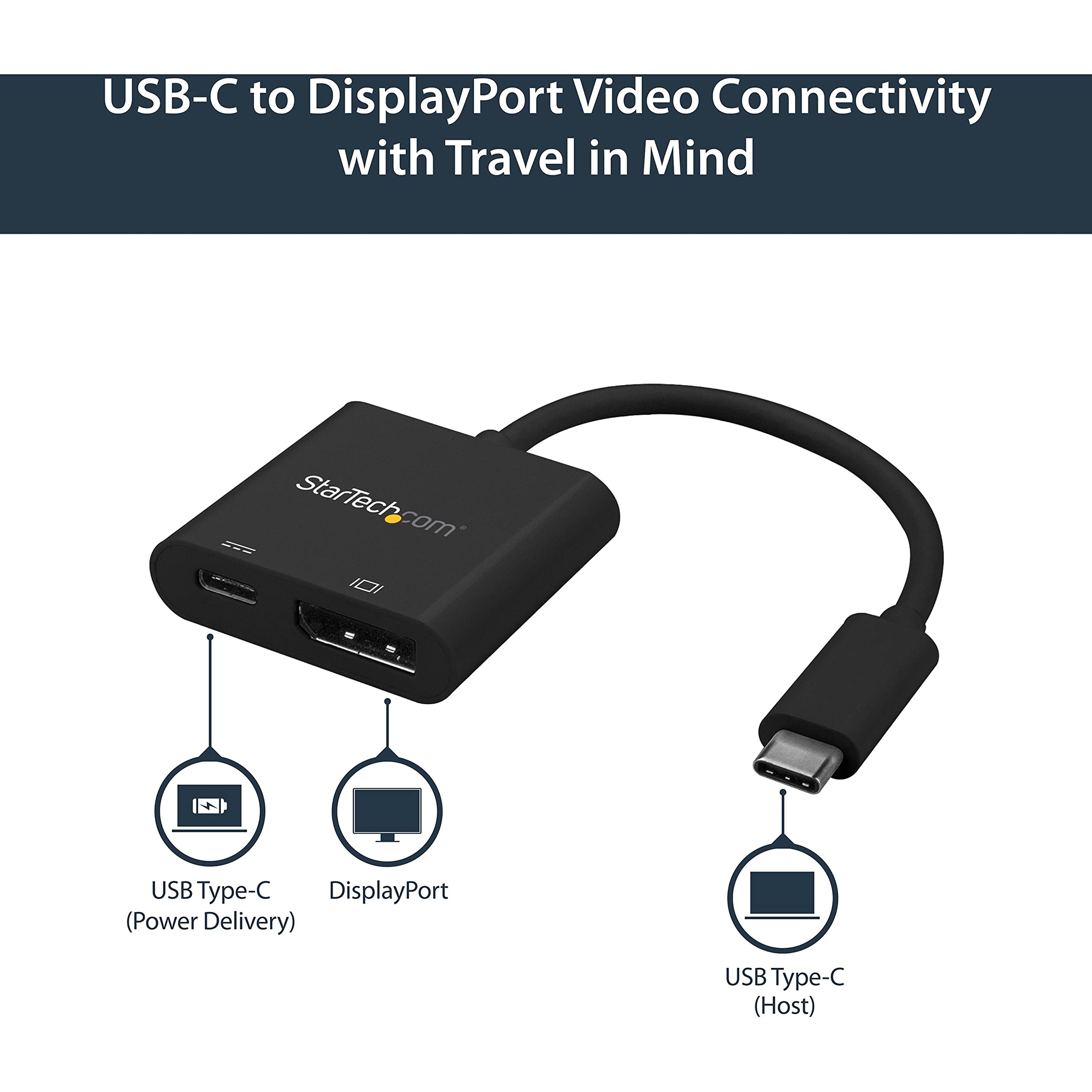 USB-C to DisplayPort Adapter with USB PD