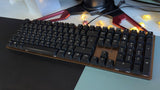 CHERRY Clavier mécanique KC 200 MX USB MX2A Silent Red, noir