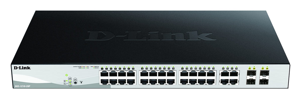 D-LINK 28-Port Layer2 PoE Gigabit Smart Managed Switch dlink green 3.0 24x 10/100/1000Mbit/s TP RJ-45 PoE Port 802.3at