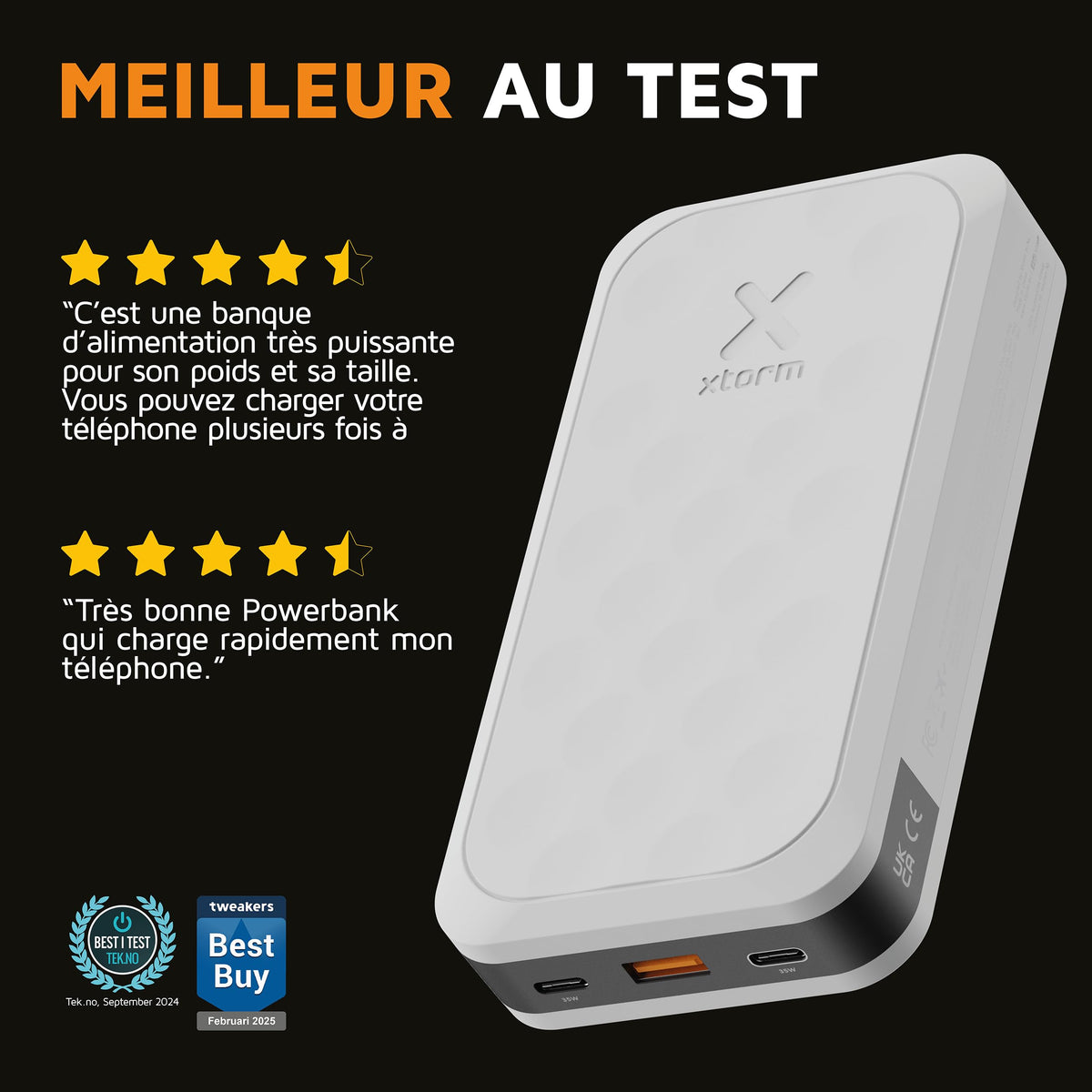 XTORM Batterie externe Fuel 35W 20000 mAh blanche