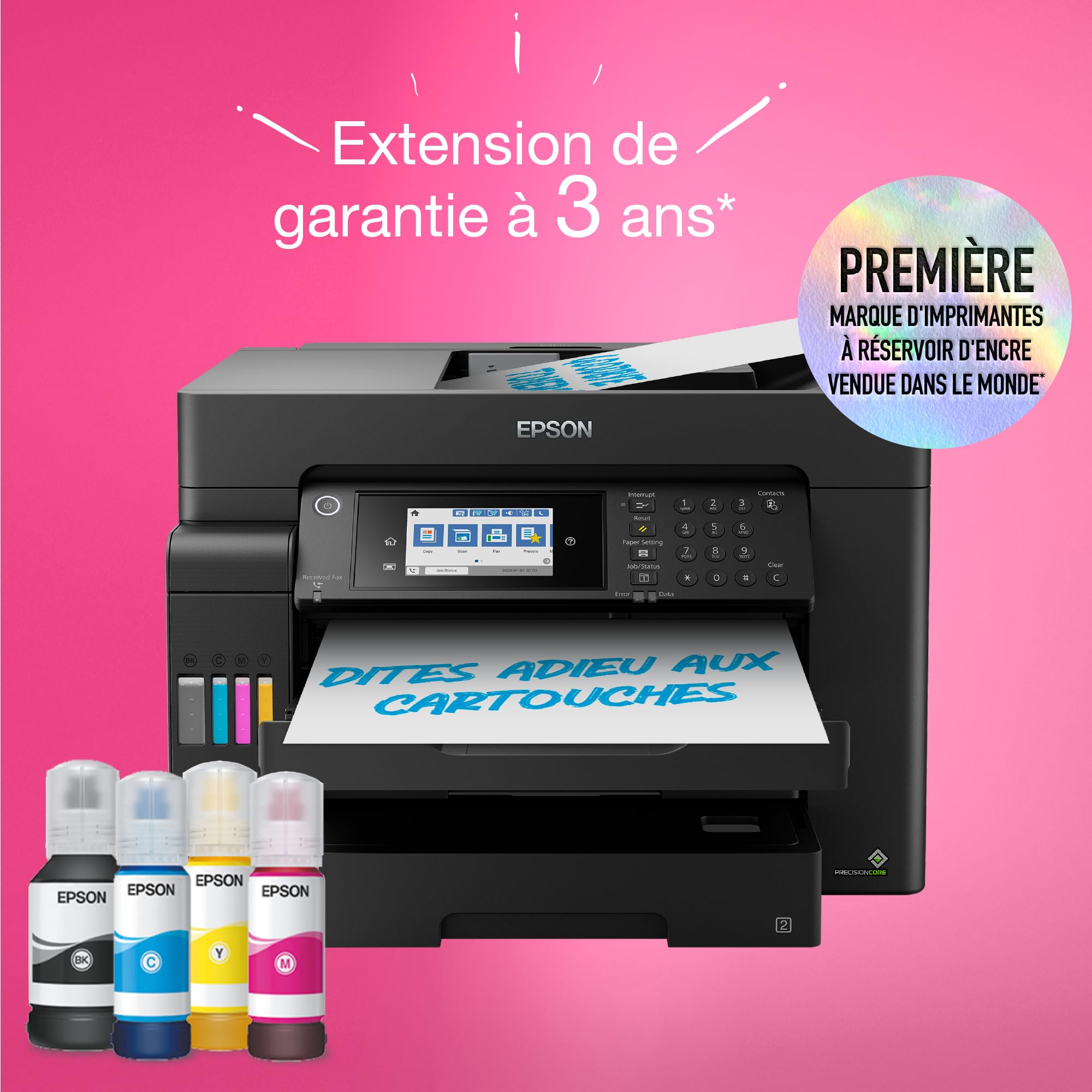 EPSON EcoTank ET-16605 MFP colour inkjet ITS A3 25ppm Print 550sheets USB LAN Wi-Fi Black