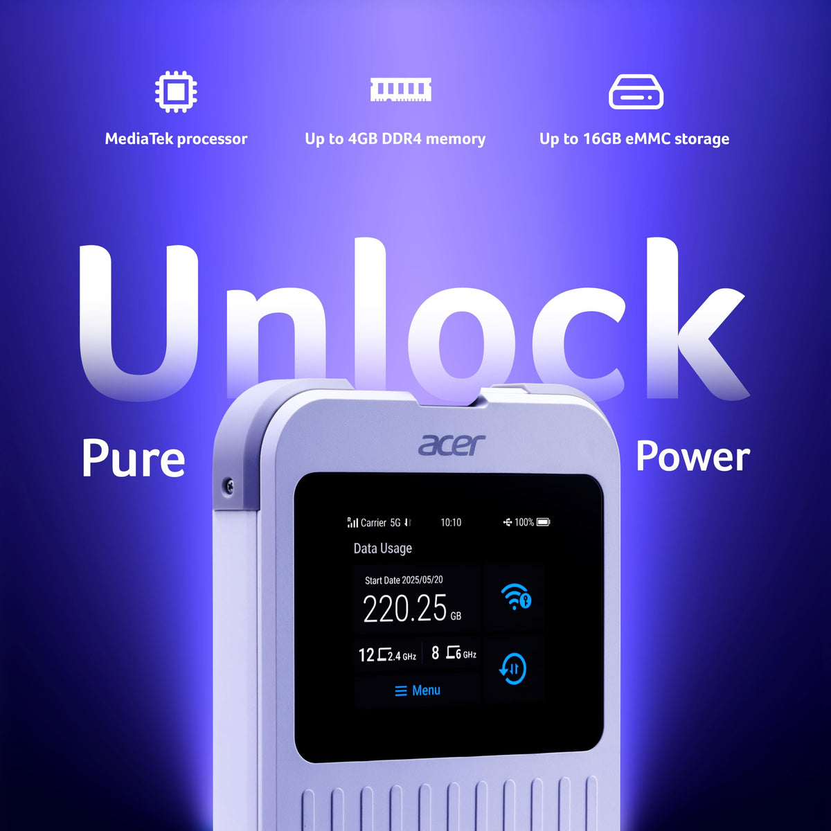 Acer Connect M6E avec 20GB