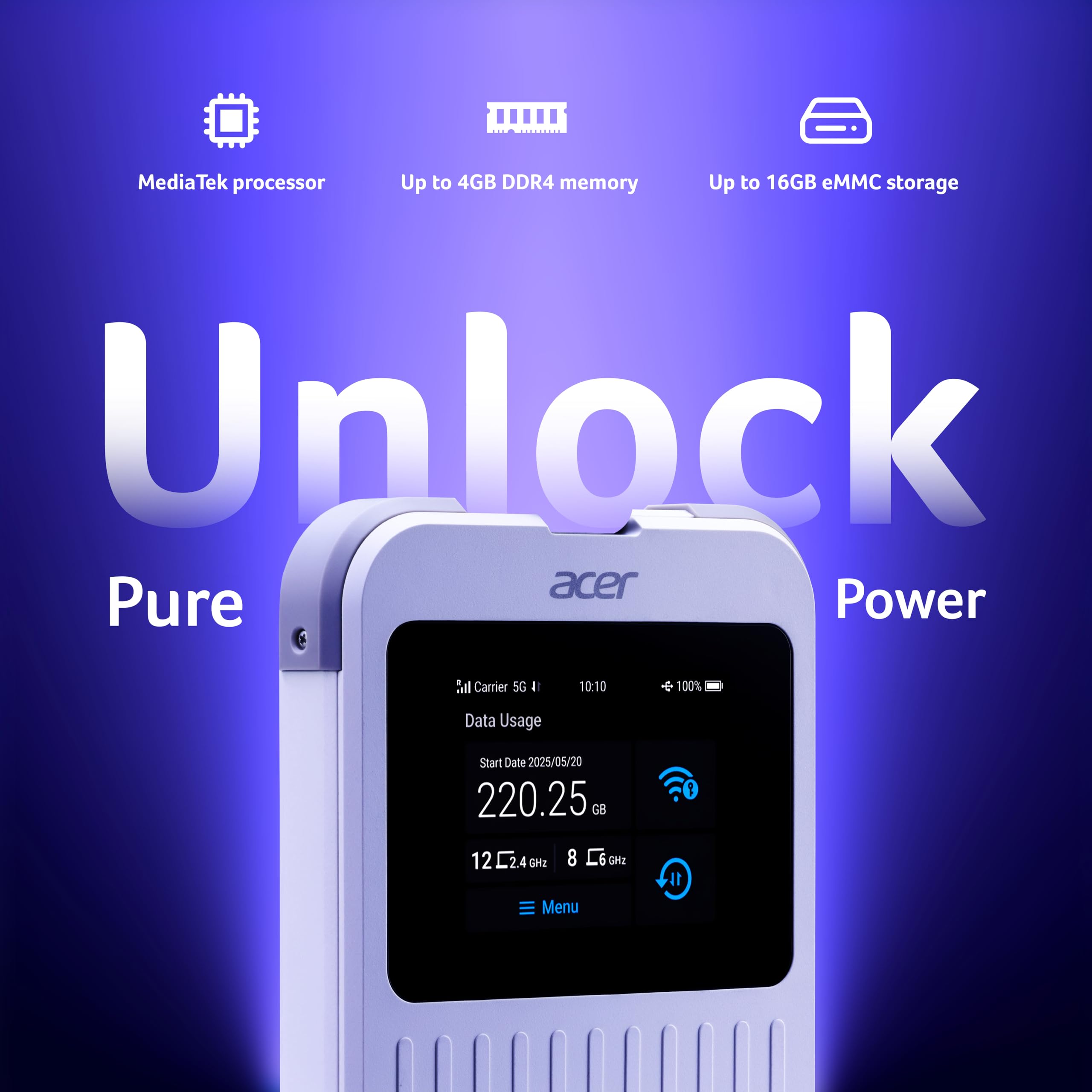 Acer Connect M6E avec 20GB