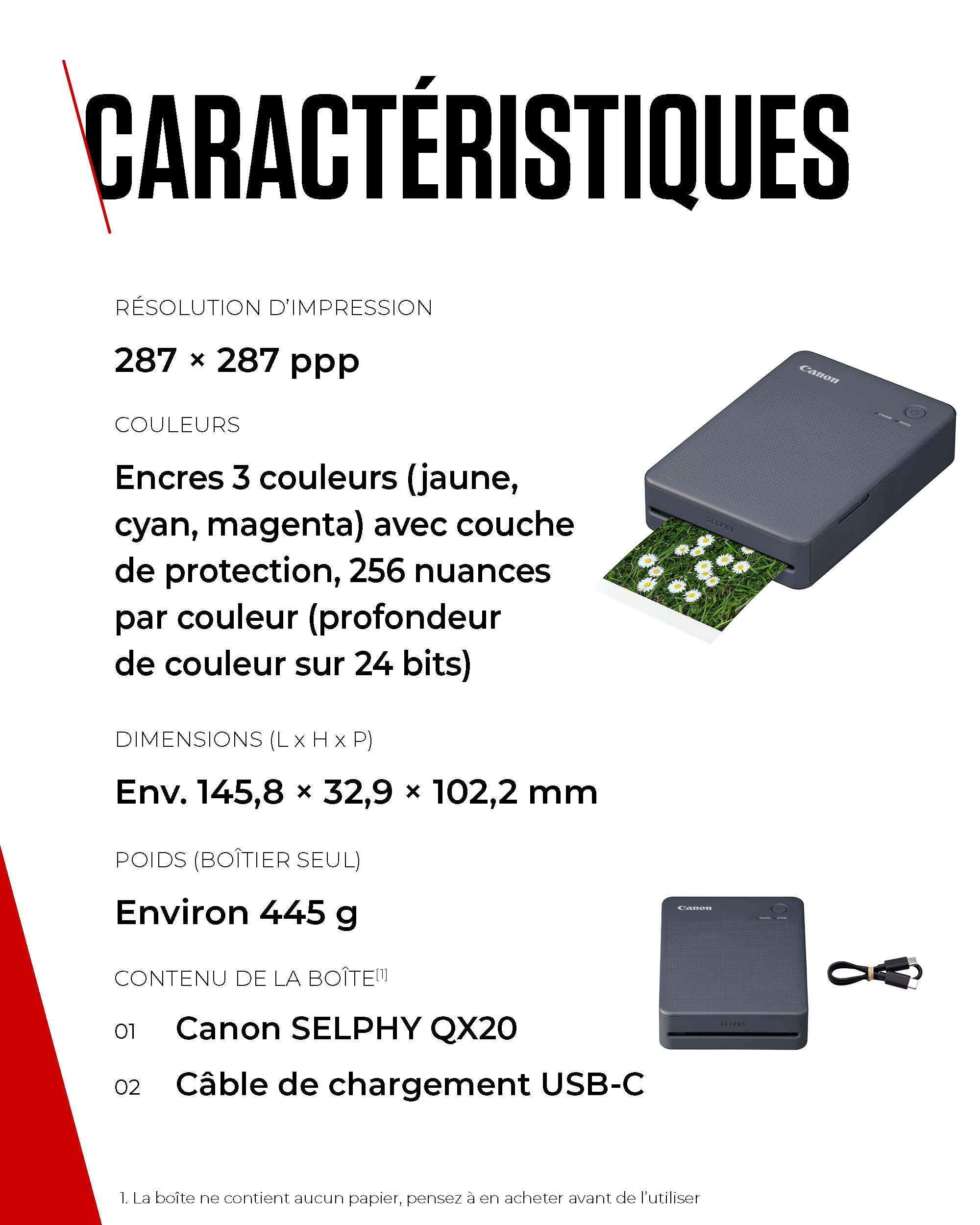 SELPHY QX20 BLACK