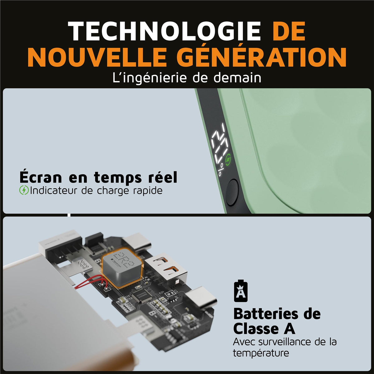 XTORM Batterie externe FS5103 20 W, vert sauge