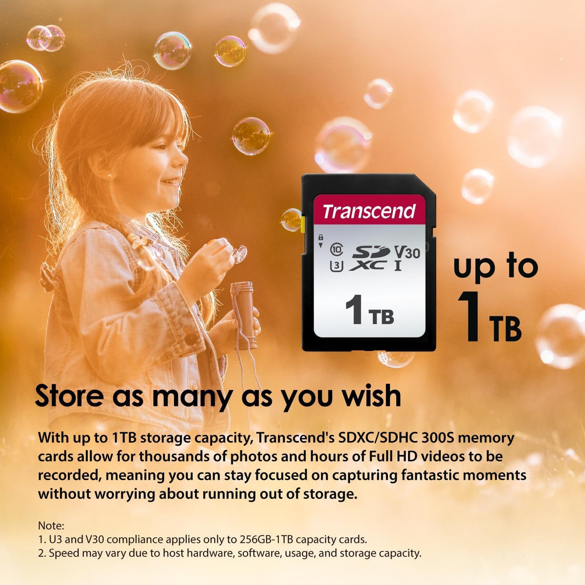 TRANSCDEND Carte mémoire SDHC 32 Go