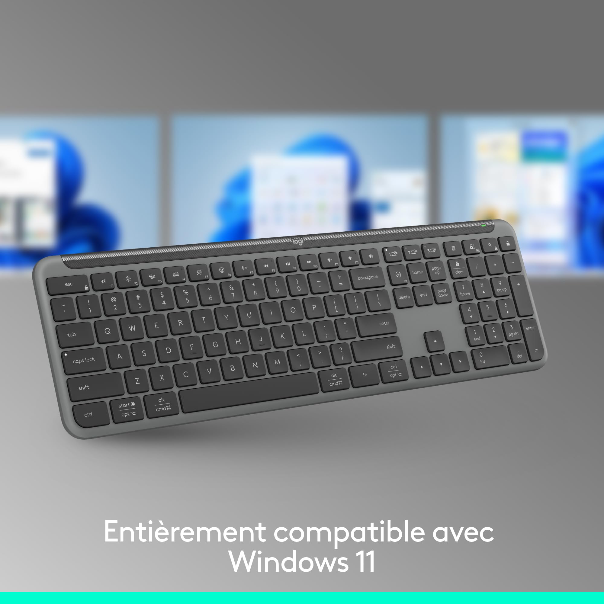 LOGITECH Signature Slim Wireless Keyboard K950 - Graphite - CENTRAL-419 (FR)