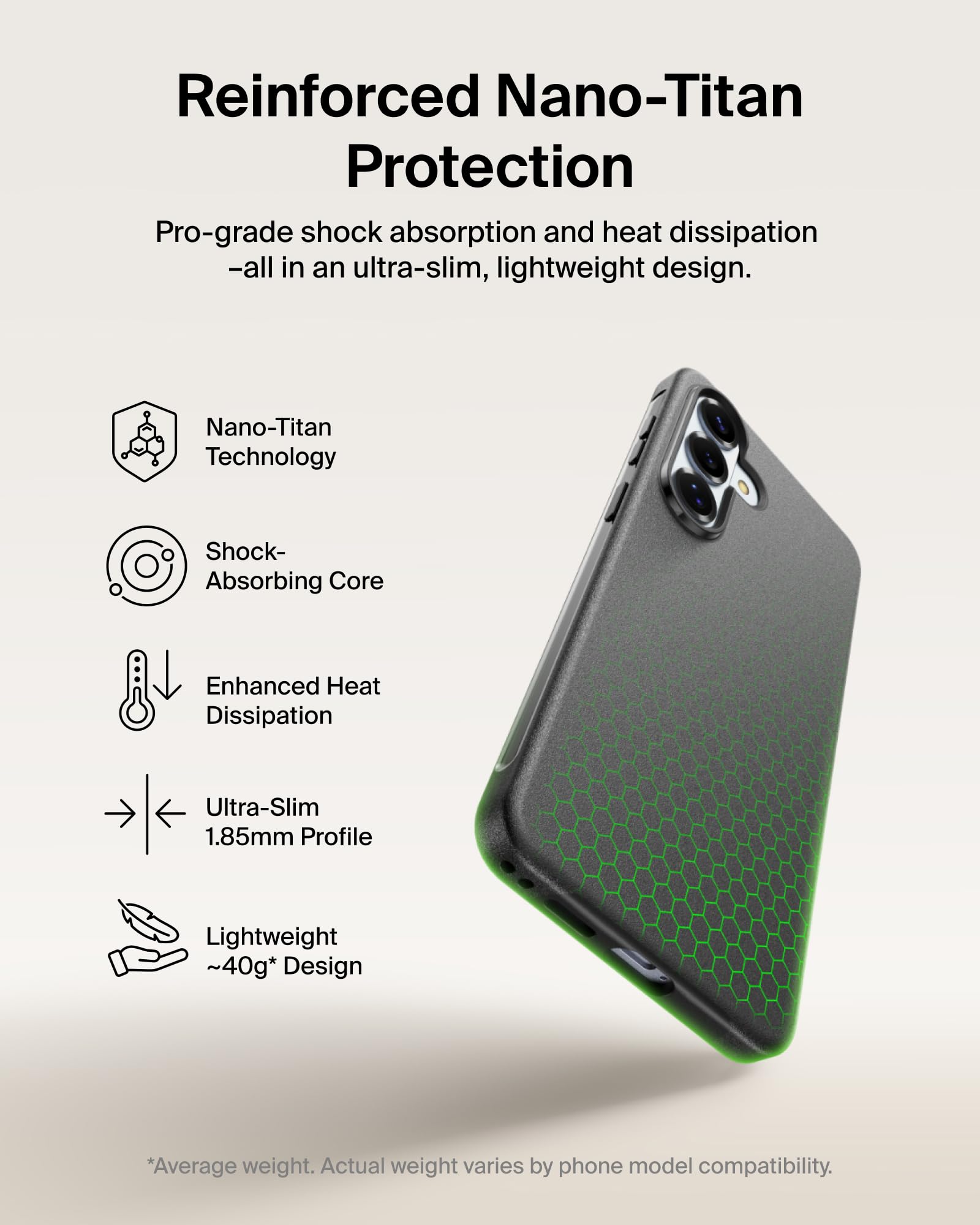 COVER/GRIP TPU D2 TINT BLACK