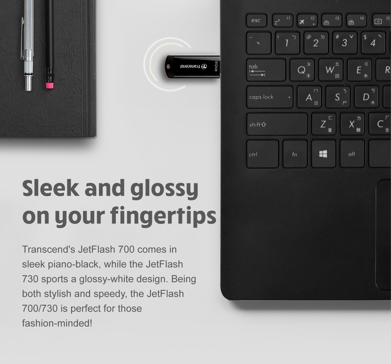 TRANSCEND 16Go ClÃ© USB USB3.1 Gen1 - Classique - Noir