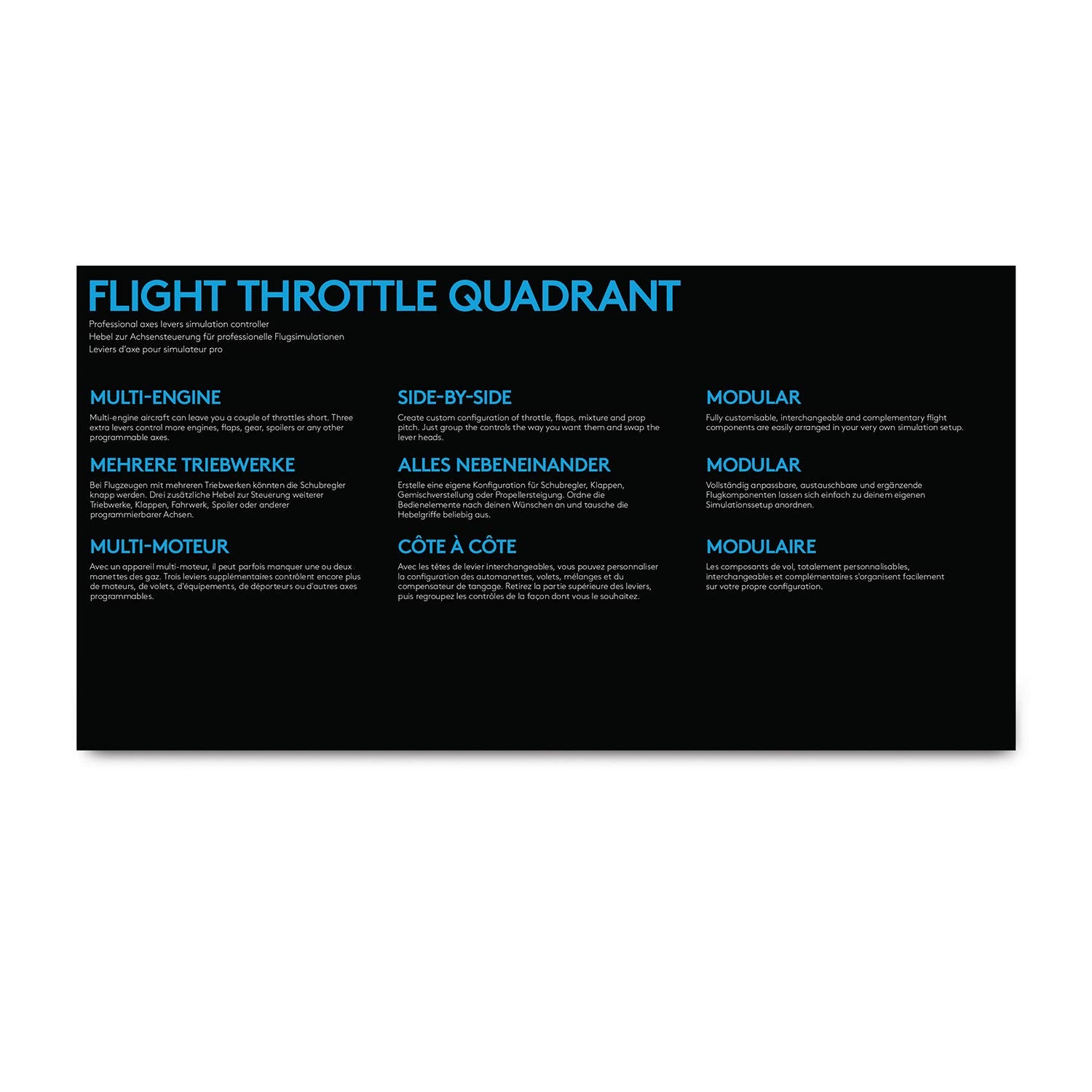LOGITECH Flight Throttle Quadrant Throttle wired for PC