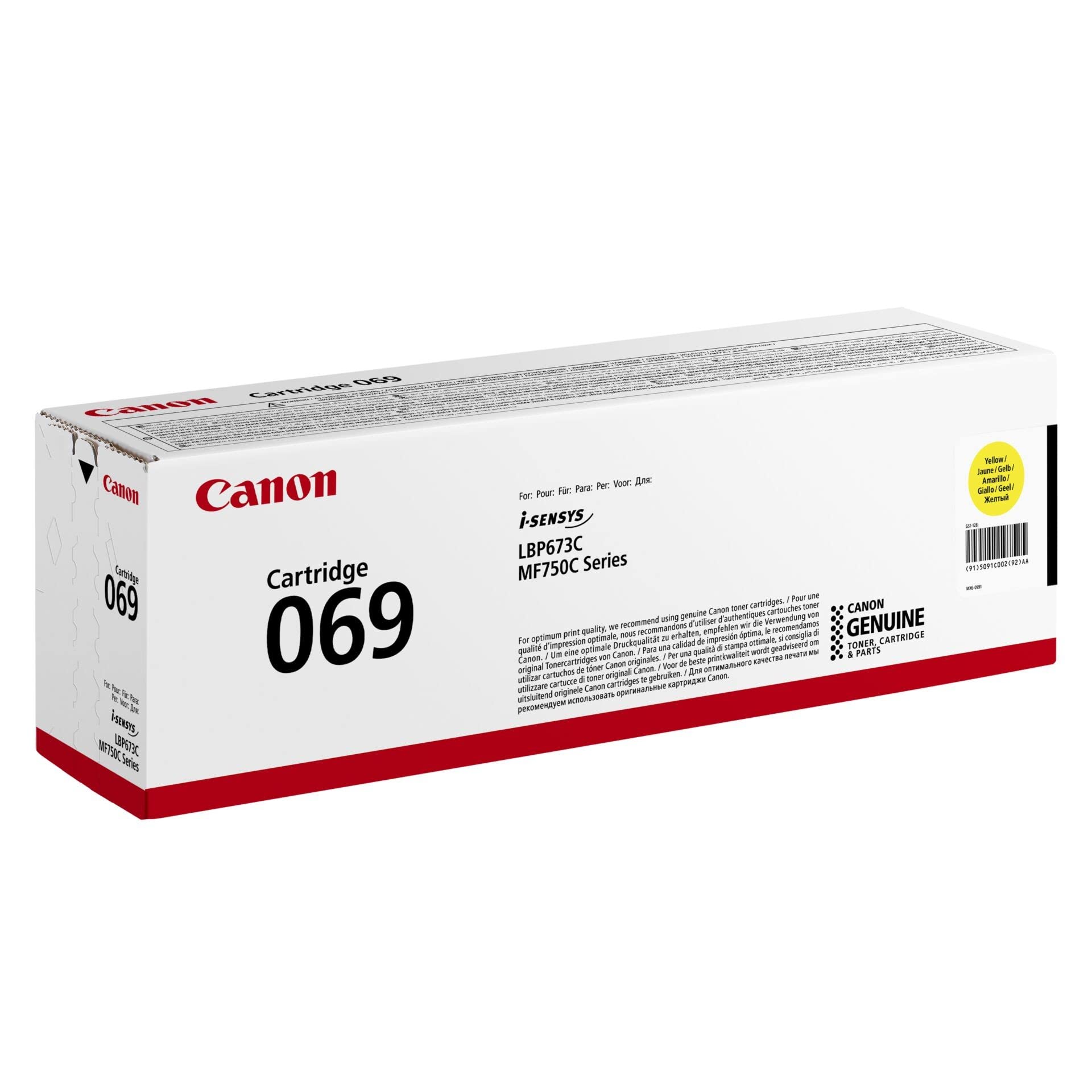 CANON Toner Cartridge 069 Yellow
