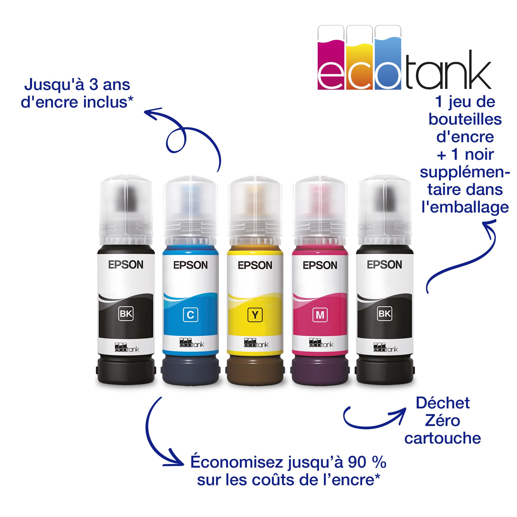 EPSON EcoTank ET-14100 Printer colour inkjet ITS A3 4800x1200dpi 15ppm mono 8ppm colour 100sheets USB Wi-Fi Black