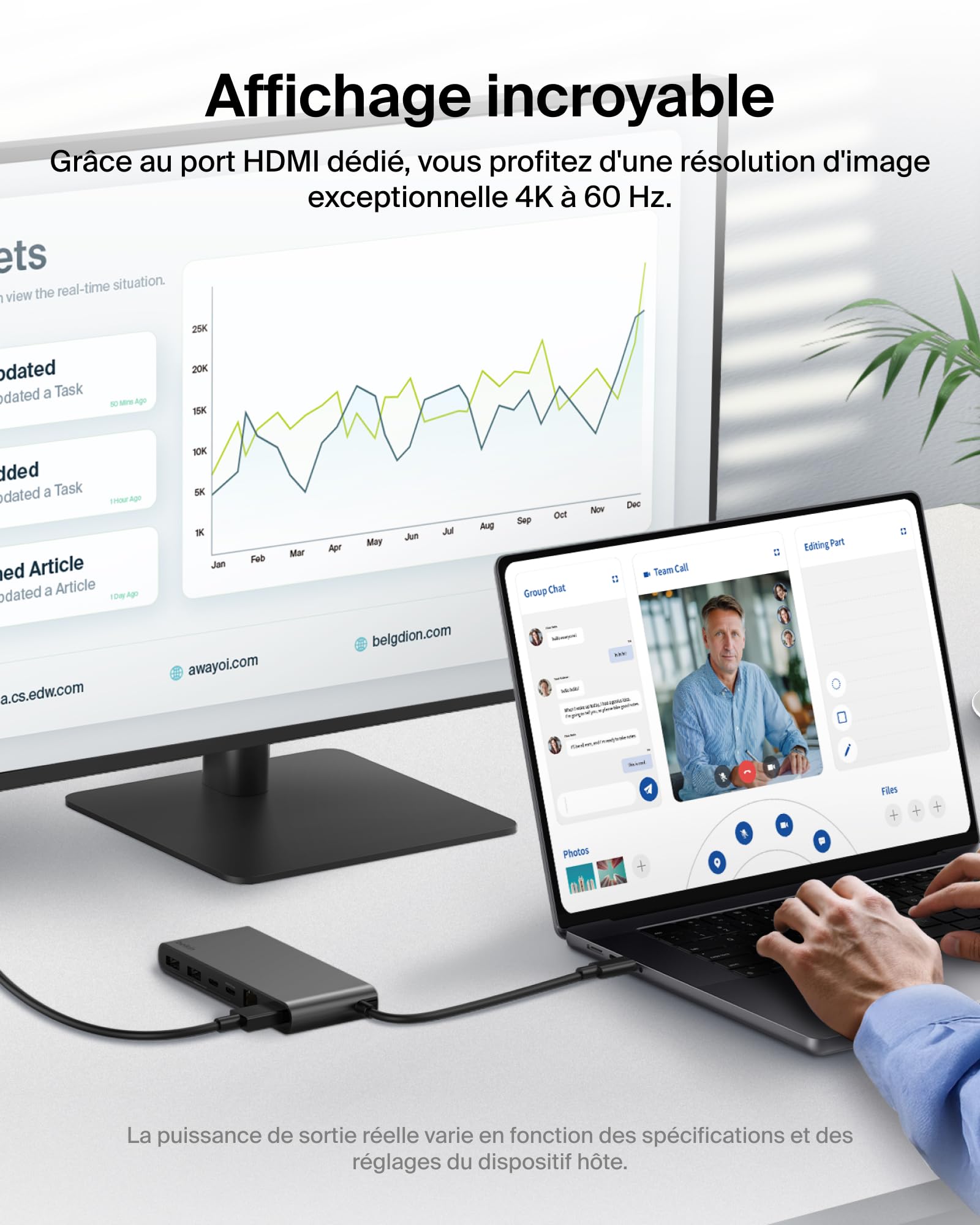 BELKIN Connect 8-in-1 USB-C Hub with Dual USB-C Ports - Silver